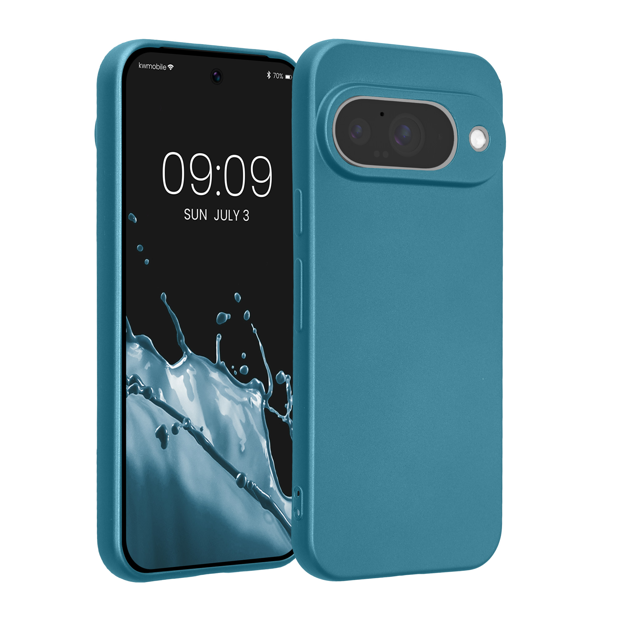 Kryt na mobil Google Pixel 10 kwmobile - Metallic Caribbean Blue
