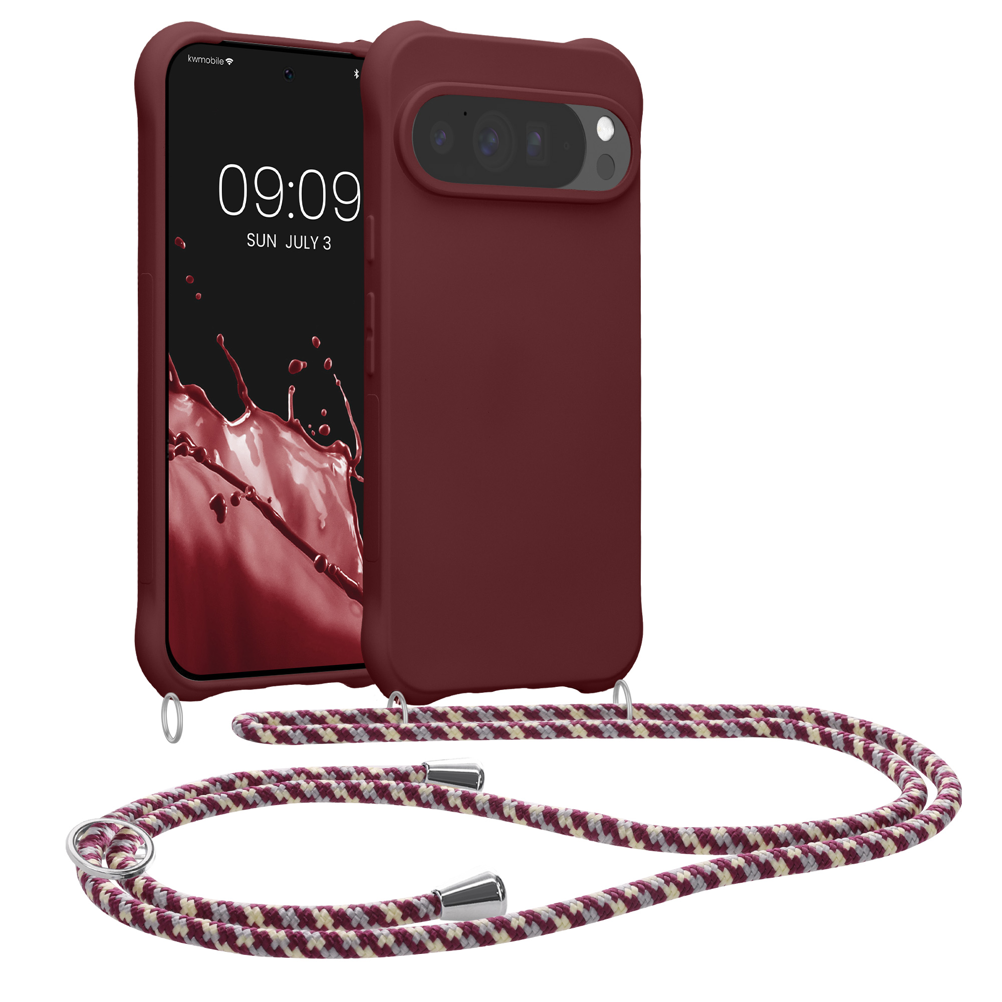Crossbody kryt kwmobile pro Google Pixel 10 Pro XL - bordó fialová