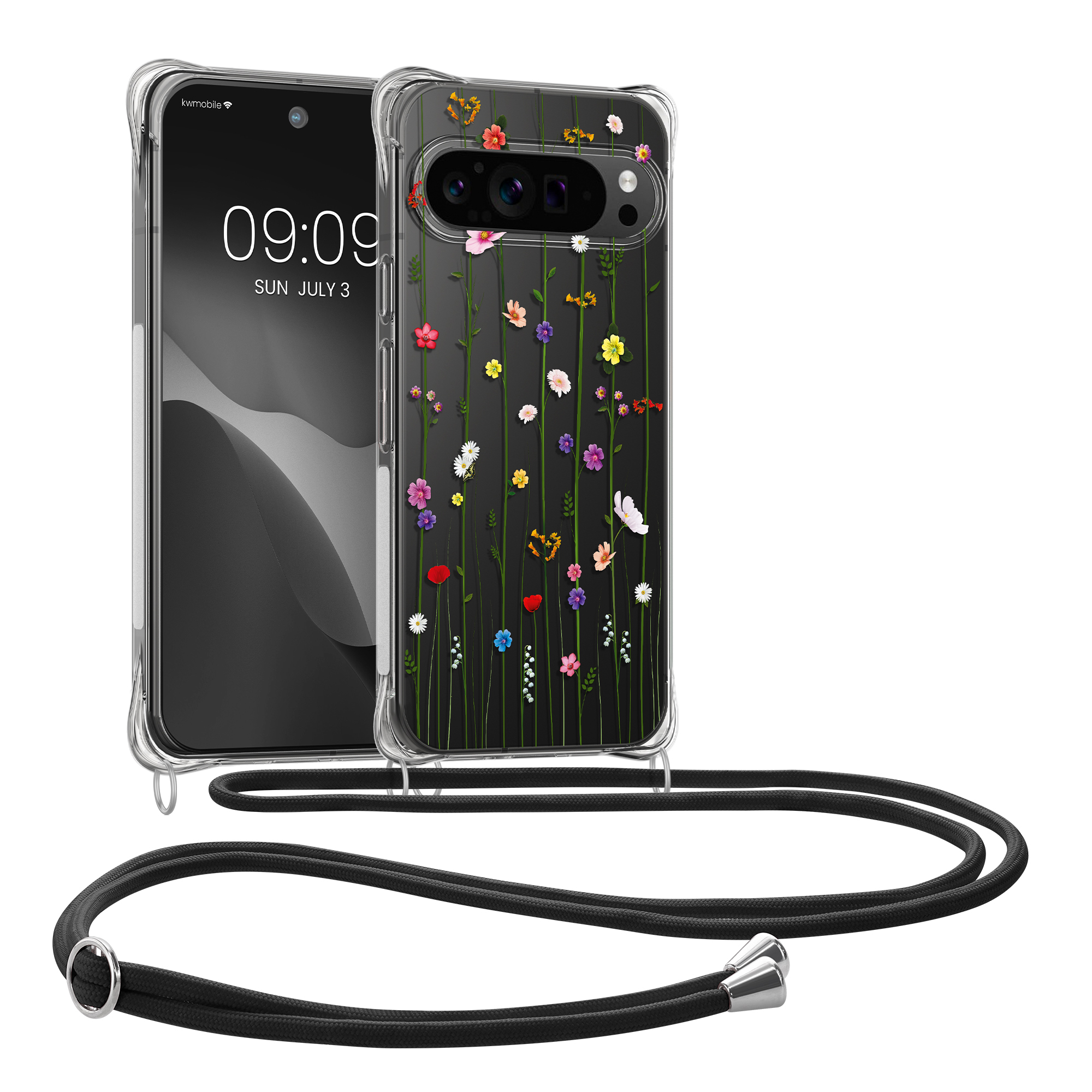 Crossbody kryt kwmobile pro Google Pixel 10 Pro XL - vícebarevná / transparentní