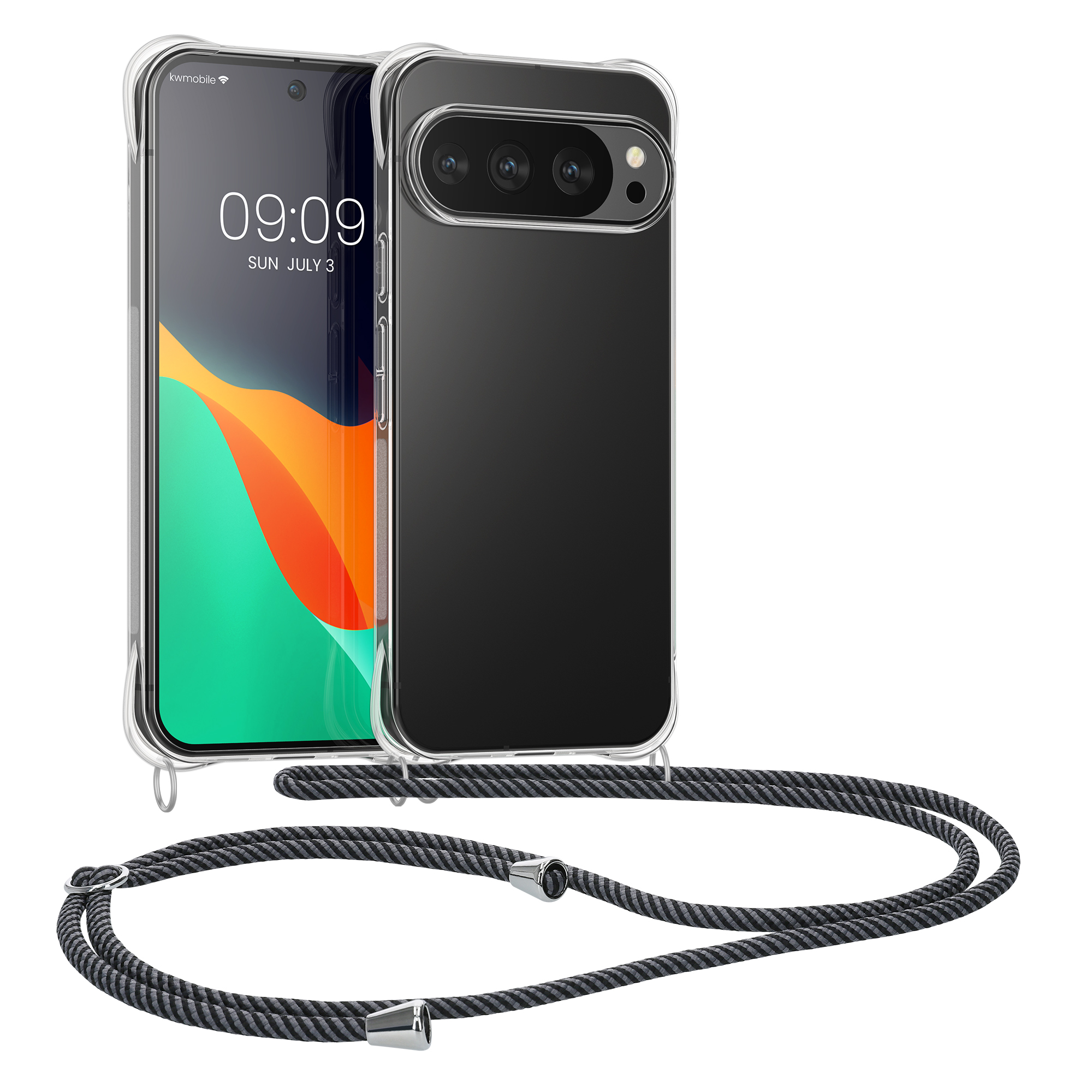 Crossbody kryt kwmobile pro Google Pixel 10 Pro XL - transparentní