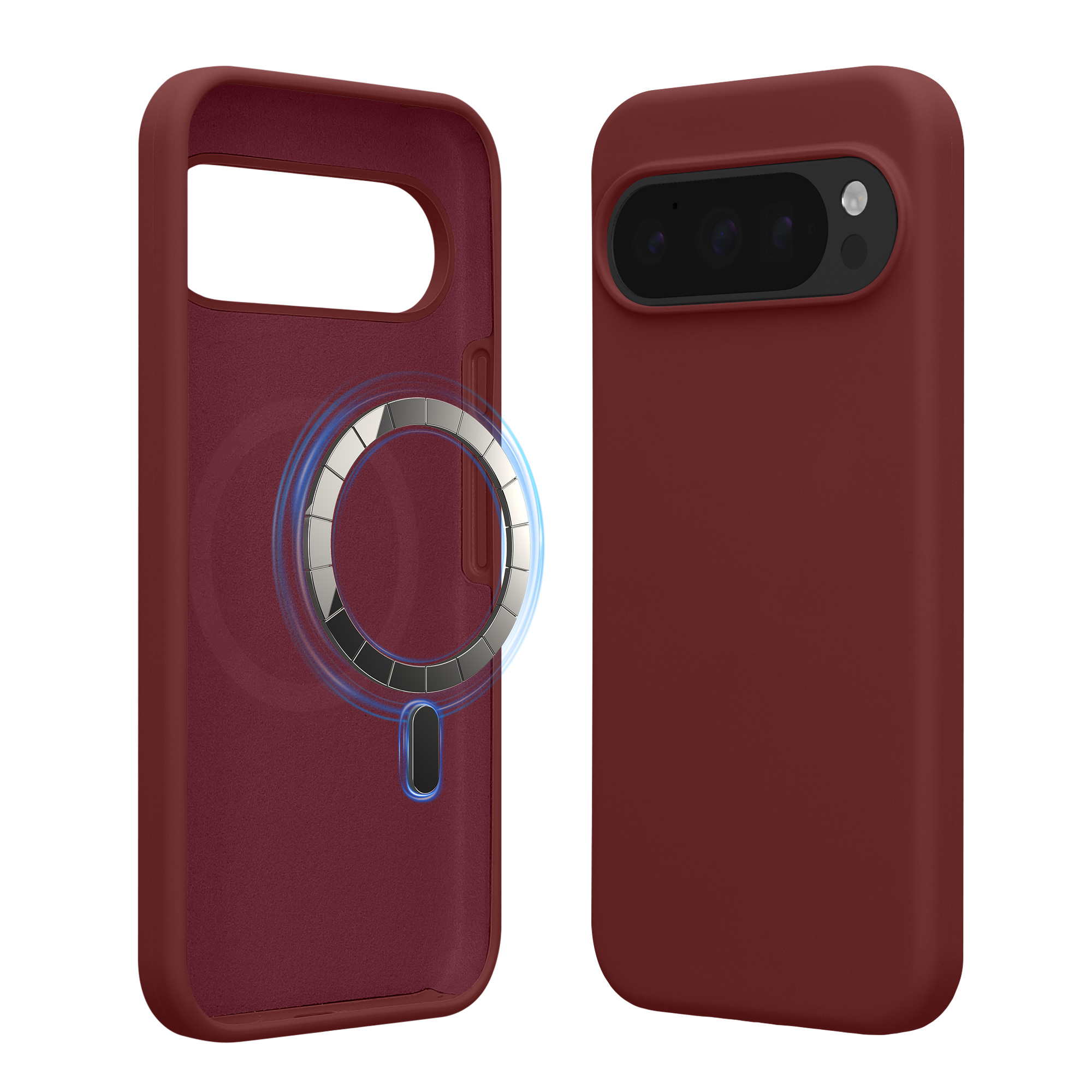 Silikonový kryt kwmobile pro Google Pixel 10 Pro XL - bordó fialová