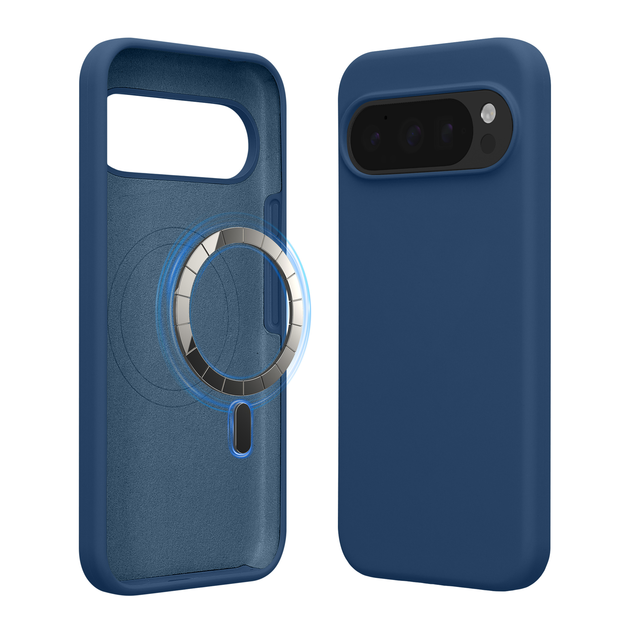 TPU silikonové pouzdro pro Google Pixel 10 Pro XL kwmobile MagSafe - námořnická modrá