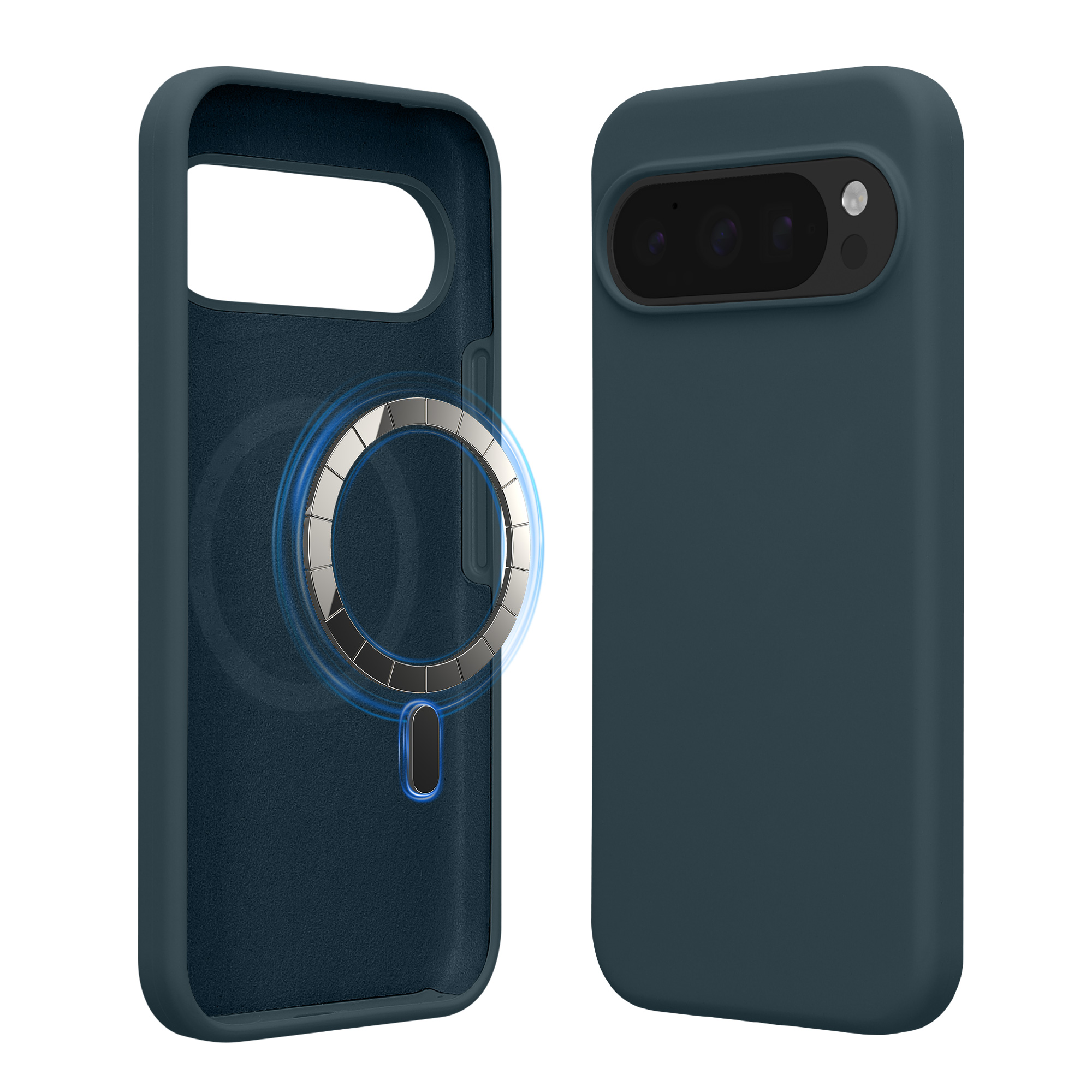Silikonový kryt kwmobile pro Google Pixel 10 / Pixel 10 Pro - tmavě břidlicová
