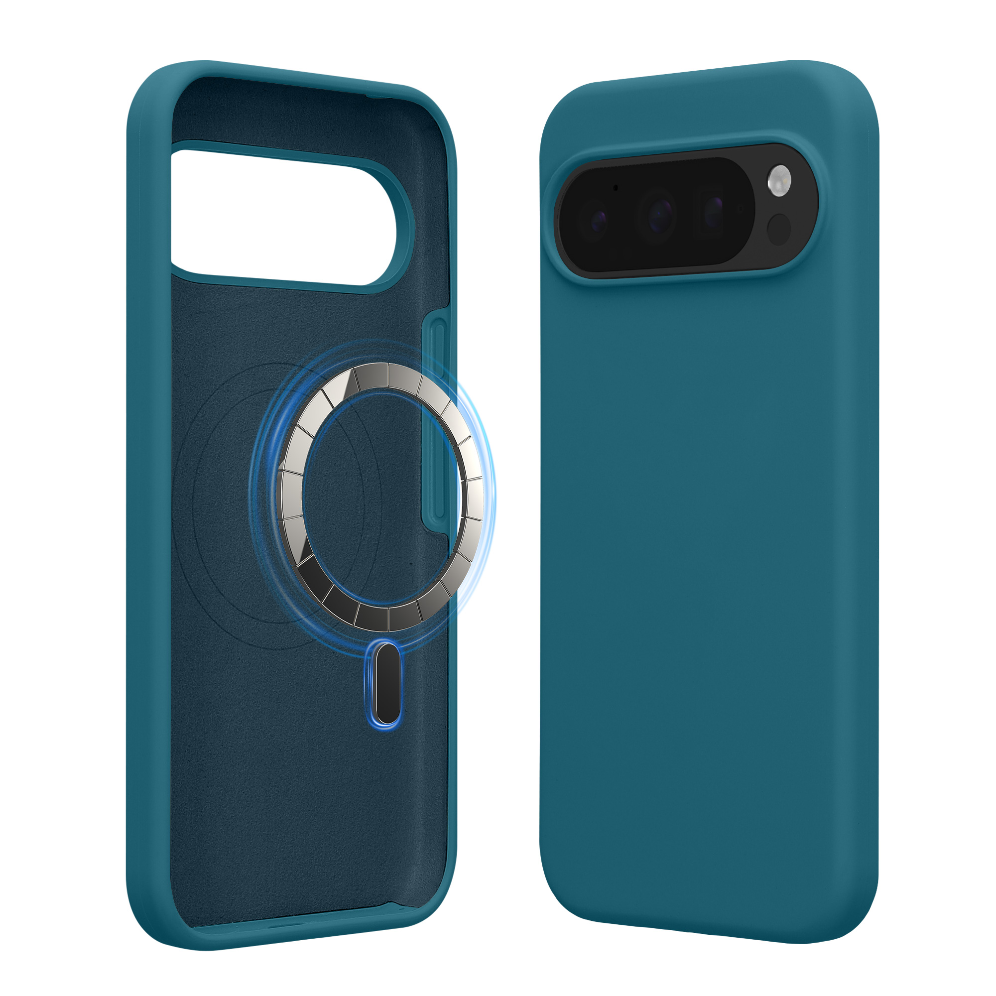 TPU silikonové pouzdro pro Google Pixel 10 / Pixel 10 Pro kwmobile MagSafe - matná petrolejová