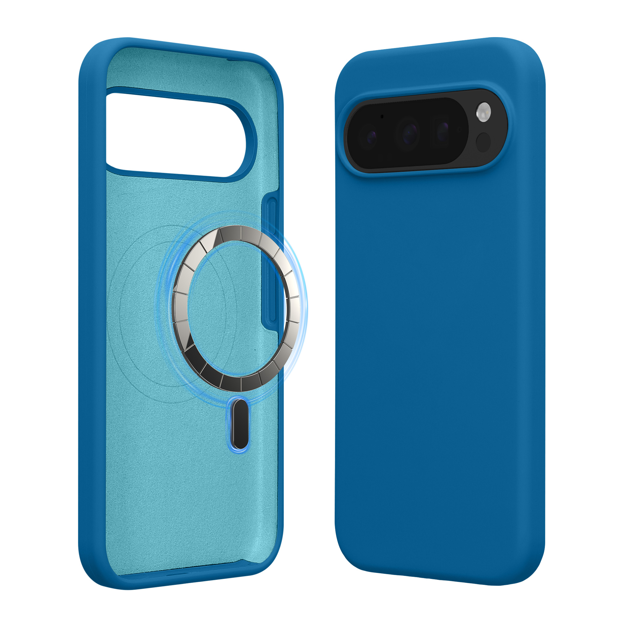 TPU silikonové pouzdro pro Google Pixel 10 / Pixel 10 Pro kwmobile MagSafe - modrý korál