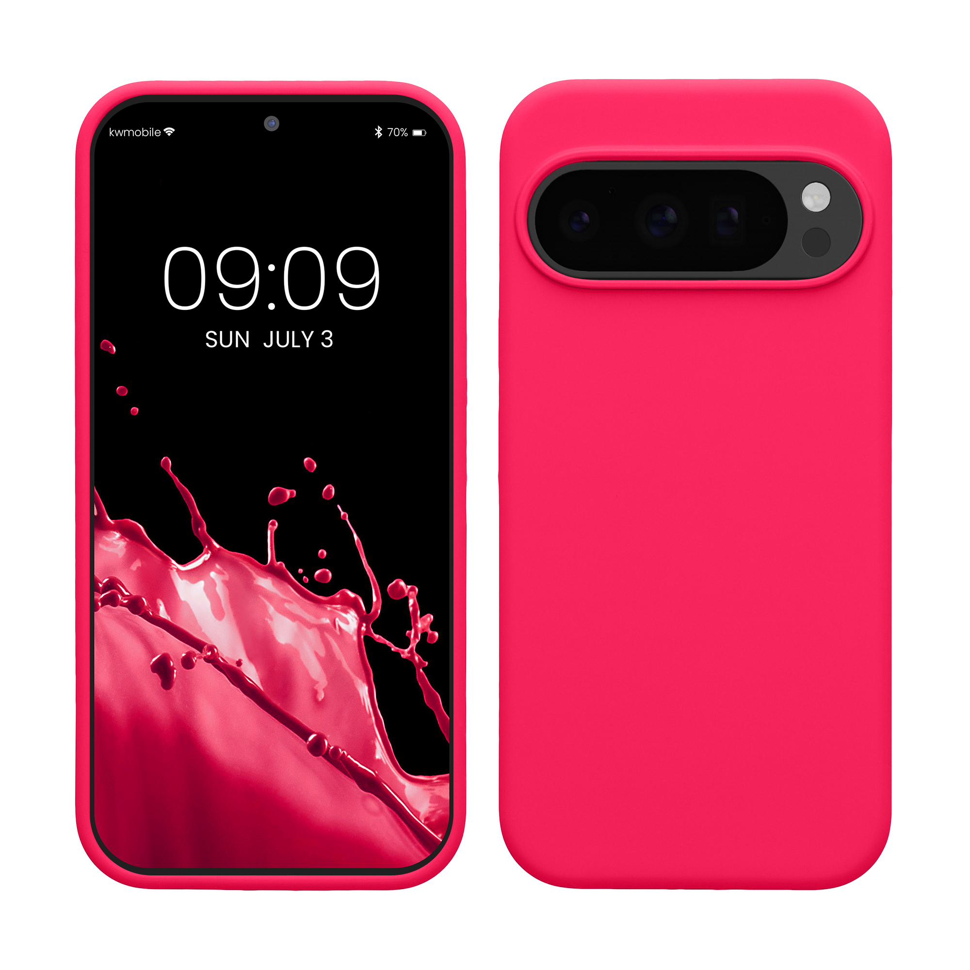 Kryt na mobil Google Pixel 10 / Pixel 10 Pro kwmobile - neonově růžová