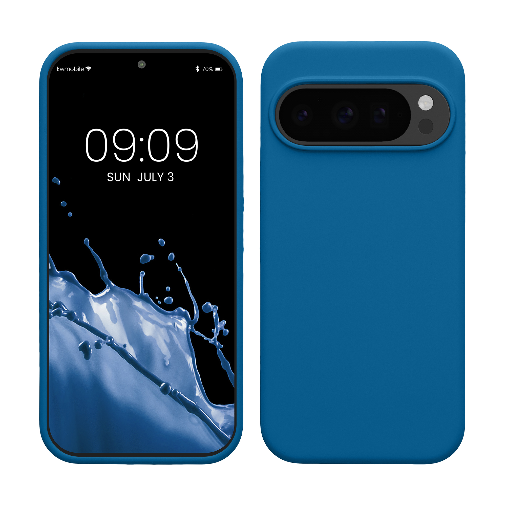Silikonový kryt kwmobile pro Google Pixel 10 / Pixel 10 Pro - modrá Blue Reef