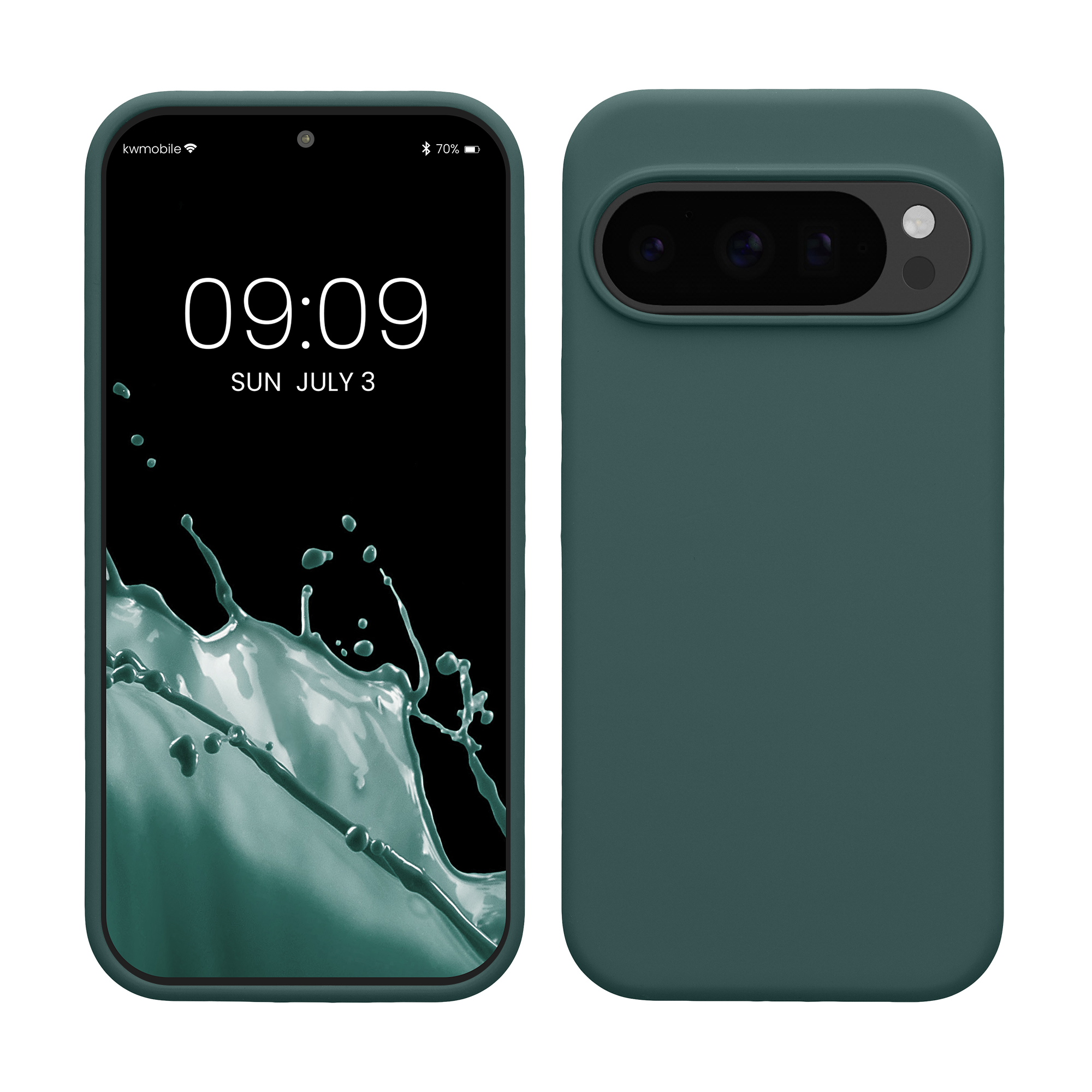 Silikonový kryt kwmobile pro Google Pixel 10 / Pixel 10 Pro - modrozelená