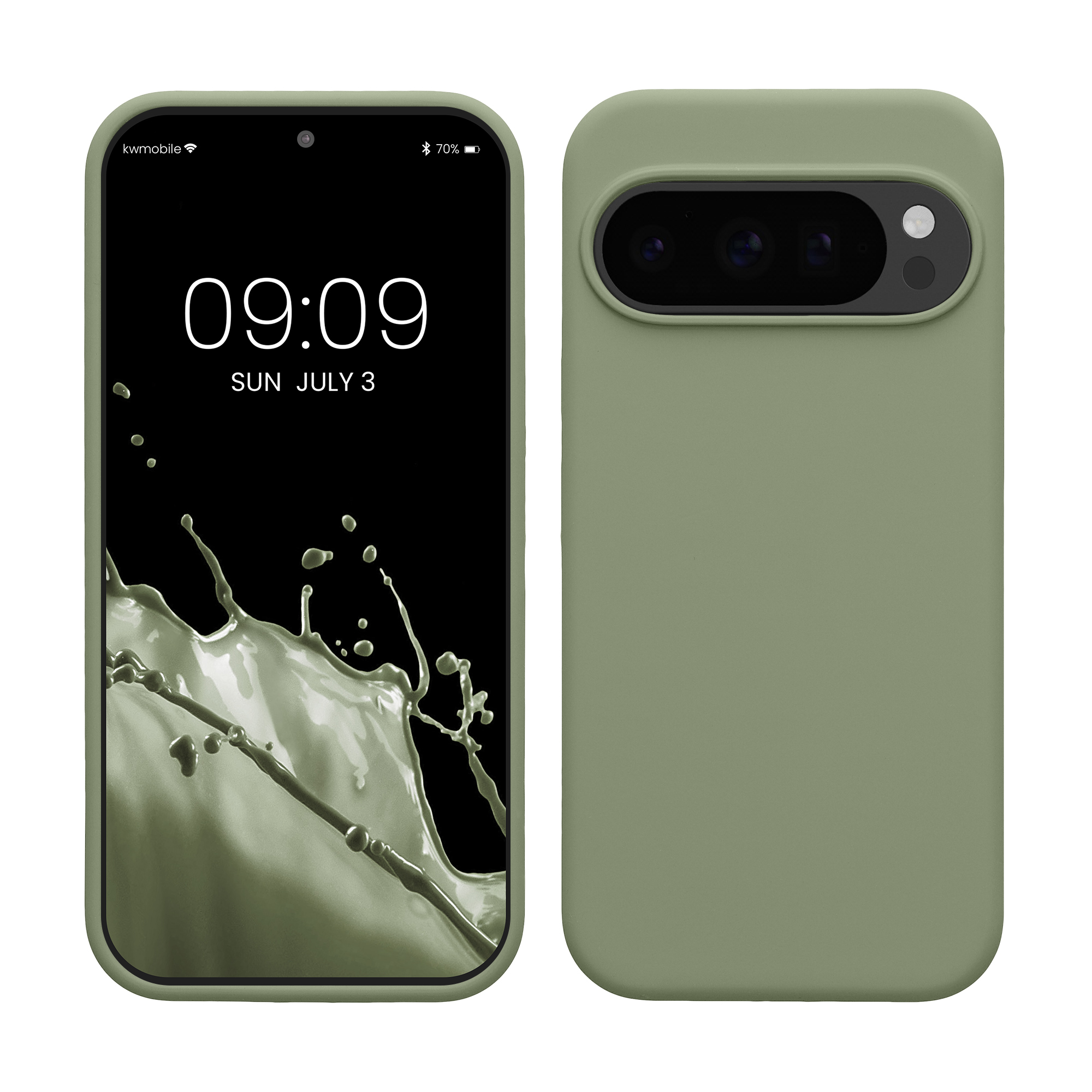 Kryt na mobil Google Pixel 10 / Pixel 10 Pro kwmobile - šedozelená