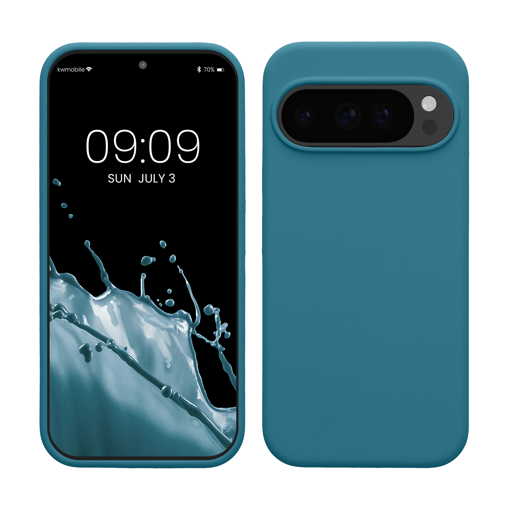 Kryt na mobil Google Pixel 10 / Pixel 10 Pro kwmobile - petrolejová matná