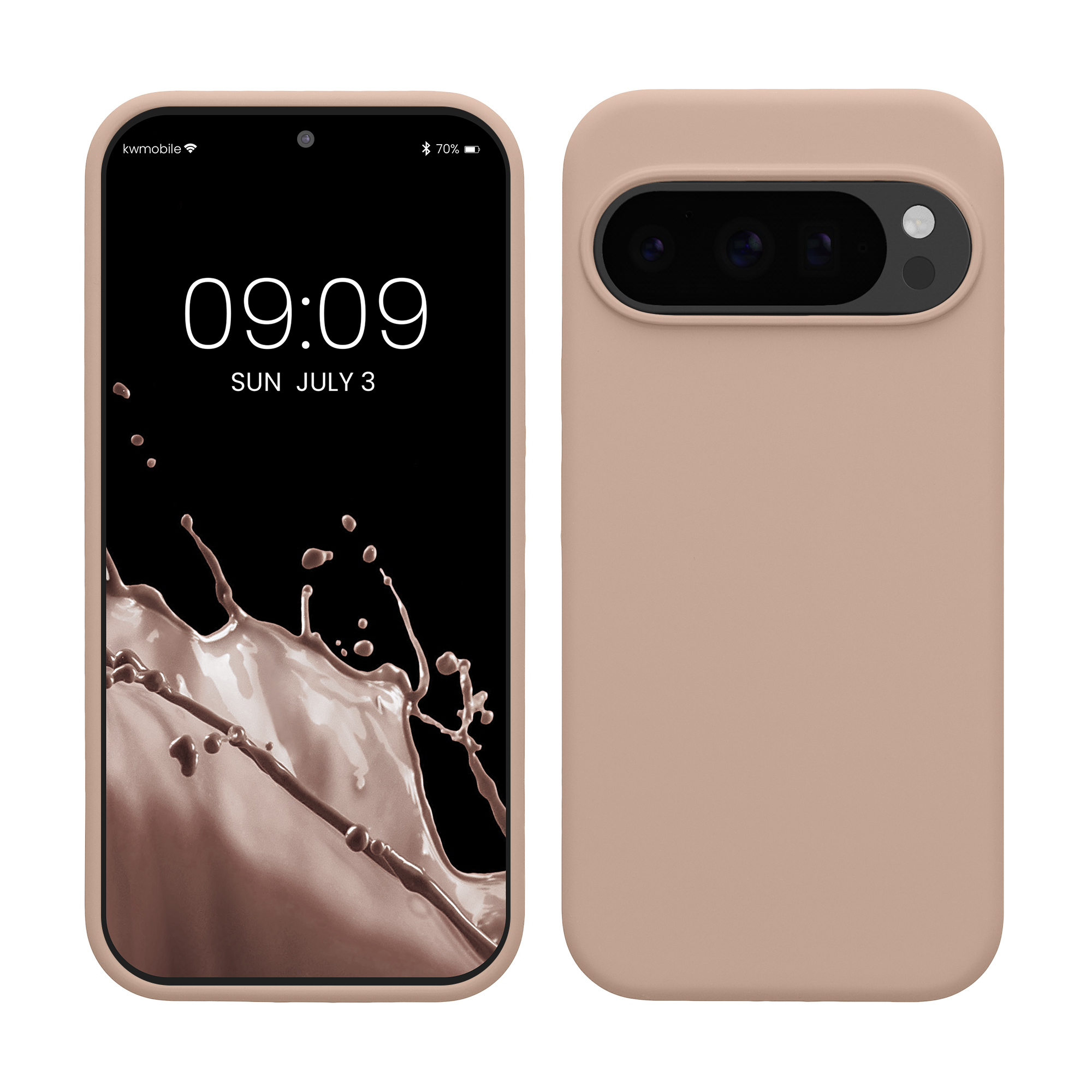 Silikonový kryt kwmobile pro Google Pixel 10 / Pixel 10 Pro - krémová Coconut Swirl