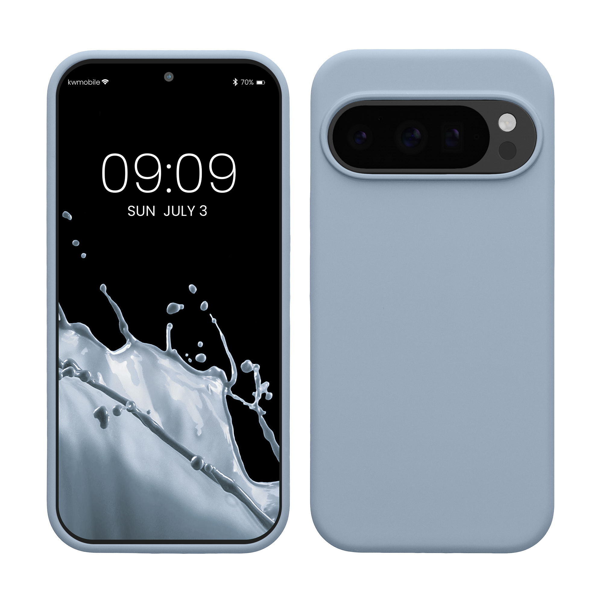 Silikonový kryt kwmobile pro Google Pixel 10 / Pixel 10 Pro - matná světle modrá