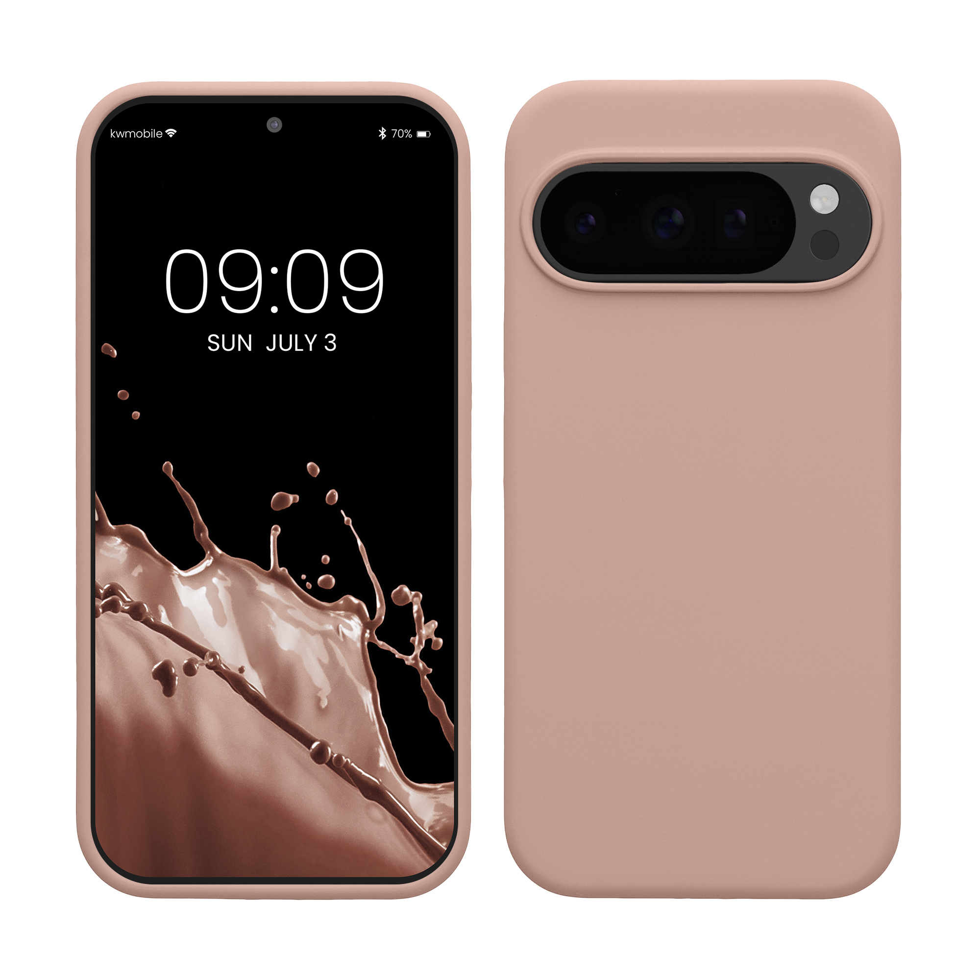 Silikonový kryt kwmobile pro Google Pixel 10 / Pixel 10 Pro - matná starorůžová