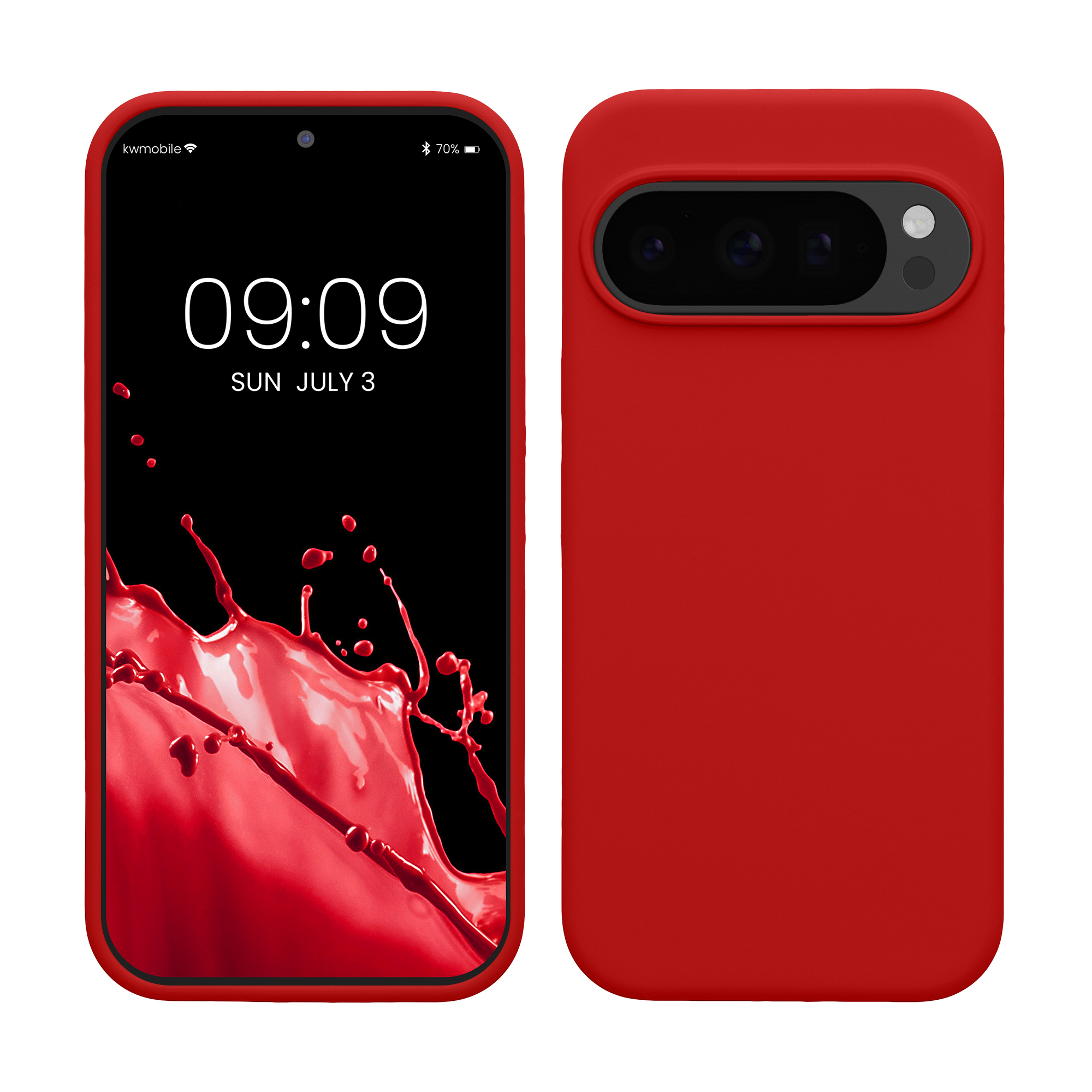 Silikonový kryt kwmobile pro Google Pixel 10 / Pixel 10 Pro - klasická červená