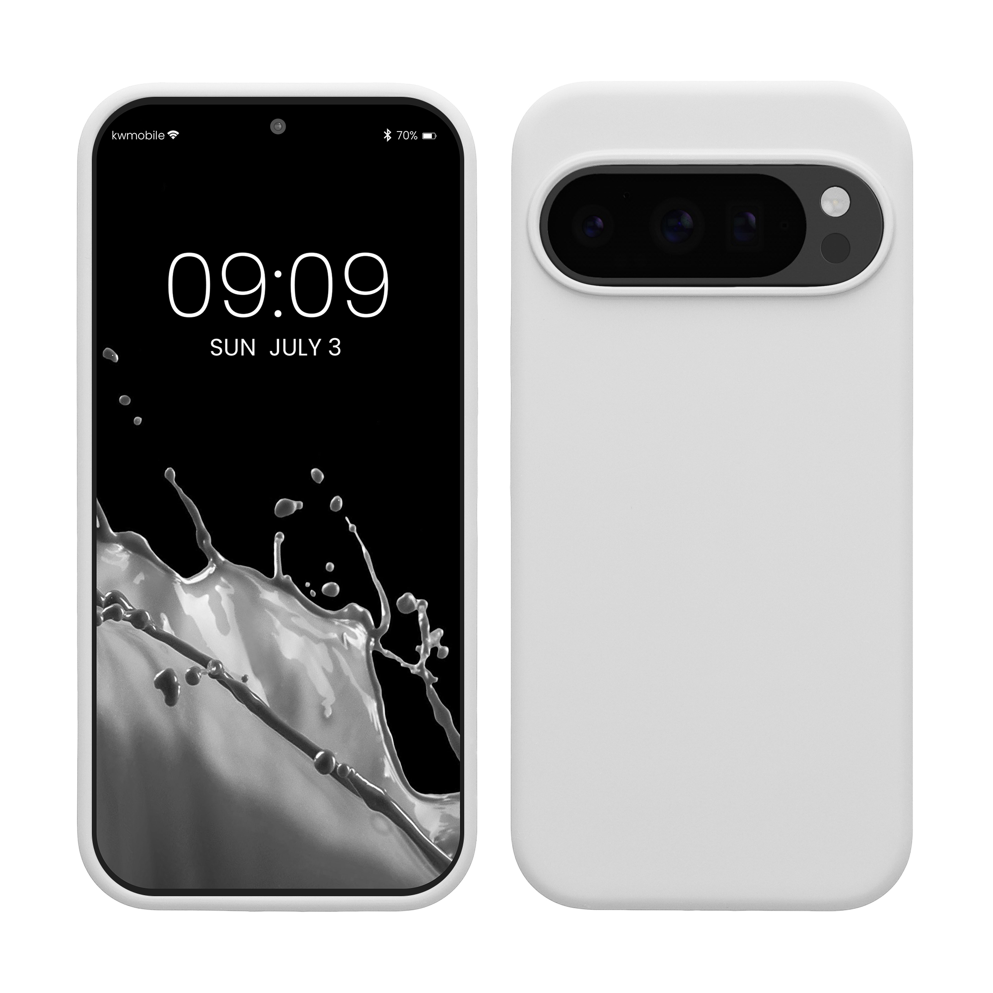 Silikonový kryt kwmobile pro Google Pixel 10 / Pixel 10 Pro - matná bílá