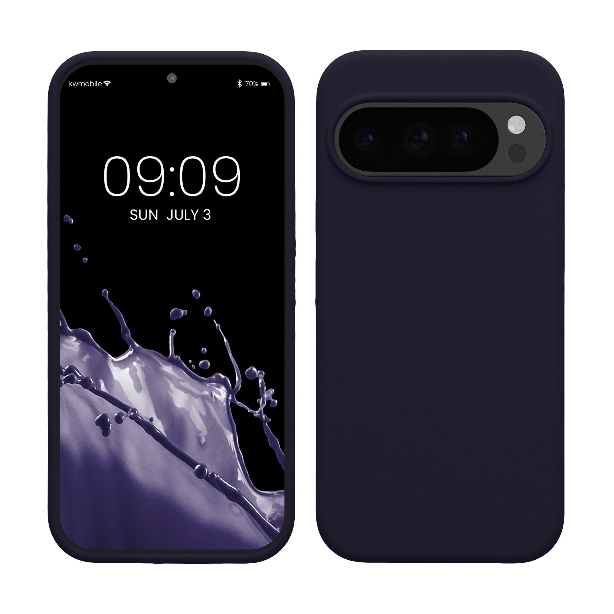 Silikonový kryt kwmobile pro Google Pixel 10 / Pixel 10 Pro - tmavě modrá Deep Ocean
