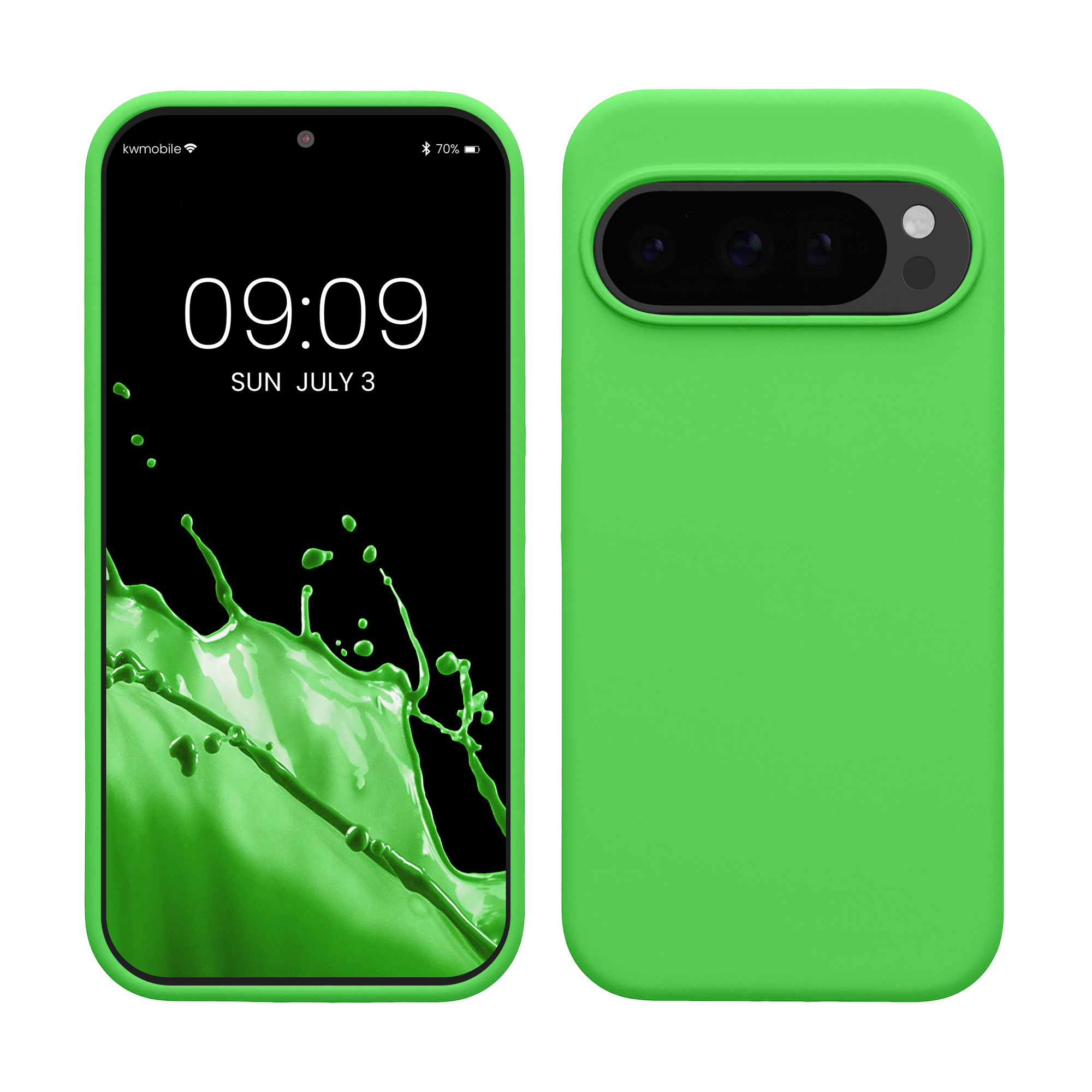 Pouzdro pro Google Pixel 10 / Pixel 10 Pro kwmobile silikonové - limetkově zelená