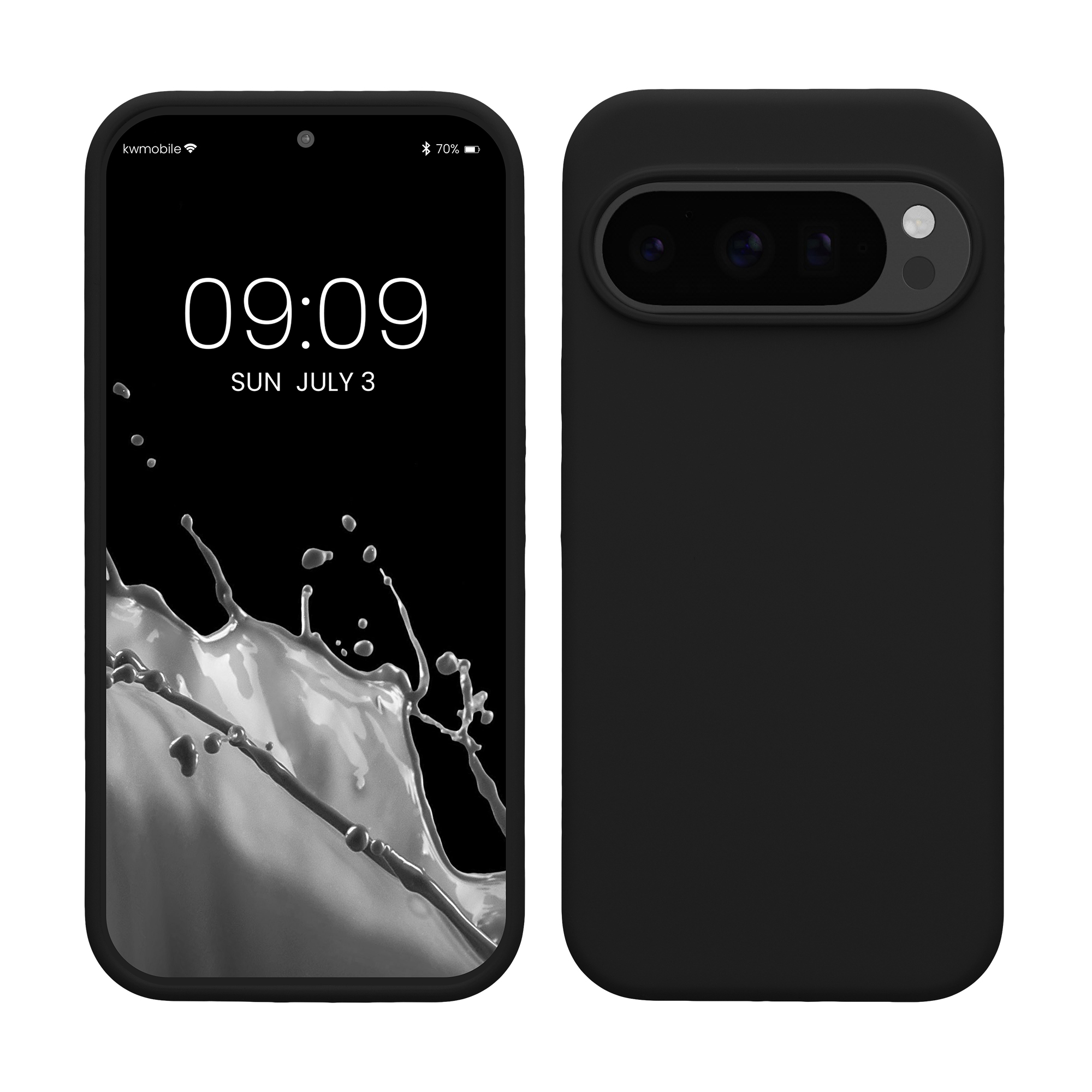 Pouzdro pro Google Pixel 10 / Pixel 10 Pro kwmobile silikonové - černá matný