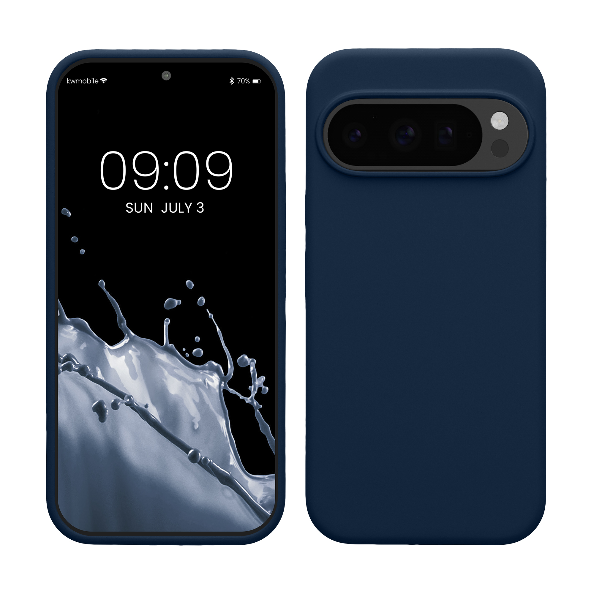 Pouzdro pro Google Pixel 10 / Pixel 10 Pro kwmobile silikonové - námořnická modrá