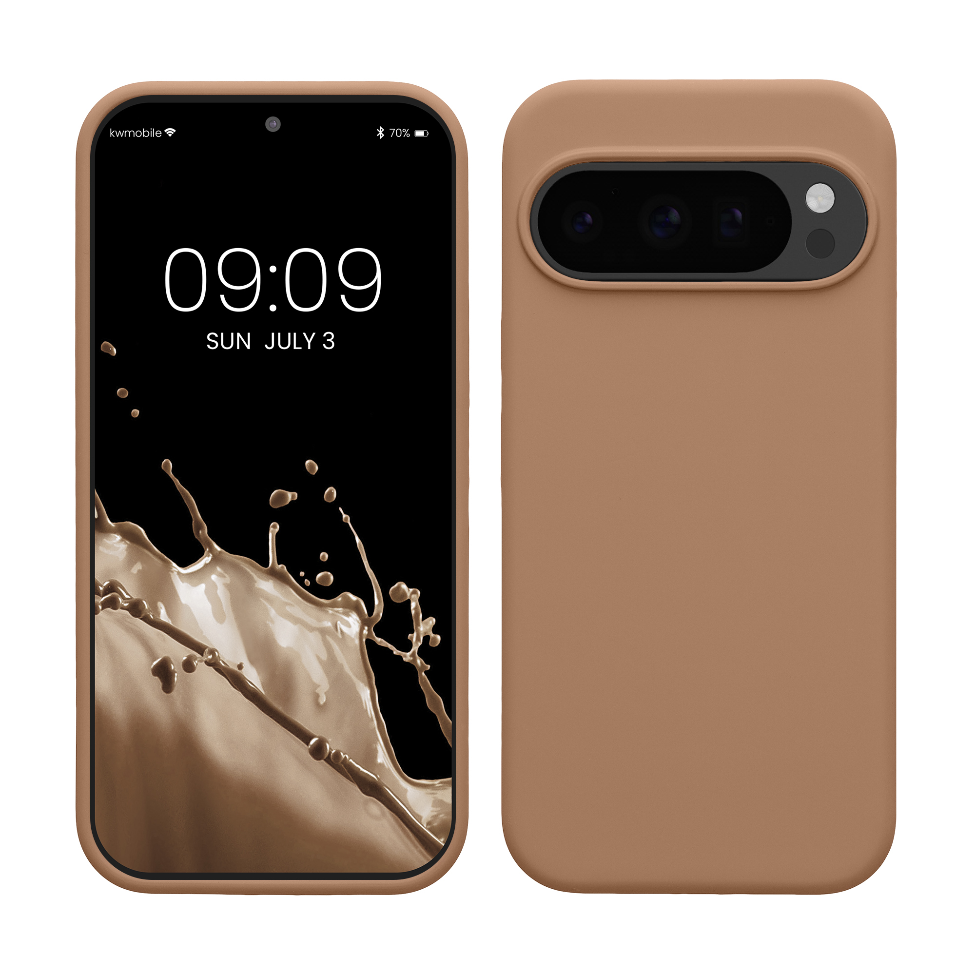 Pouzdro pro Google Pixel 10 / Pixel 10 Pro kwmobile silikonové - kapučínová