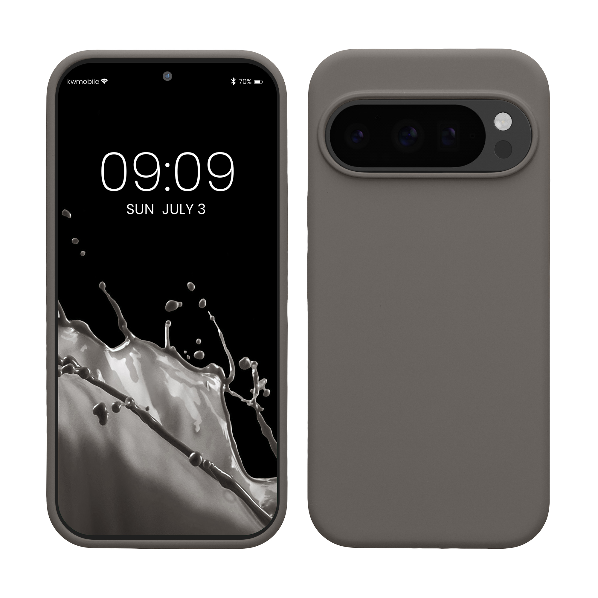 Pouzdro pro Google Pixel 10 / Pixel 10 Pro kwmobile silikonové - šedobéžová