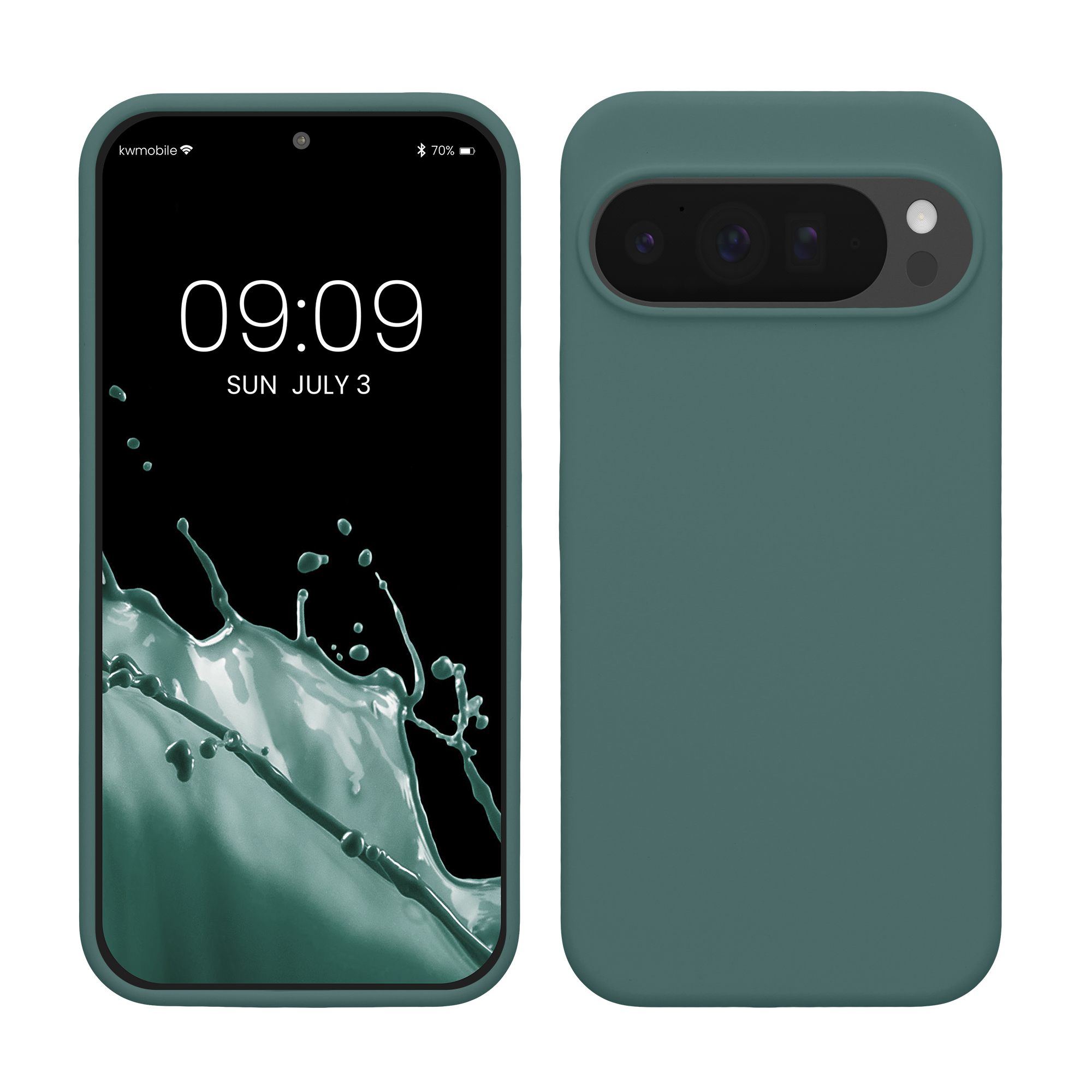 Silikonový kryt kwmobile pro Google Pixel 10 Pro XL - modrozelená