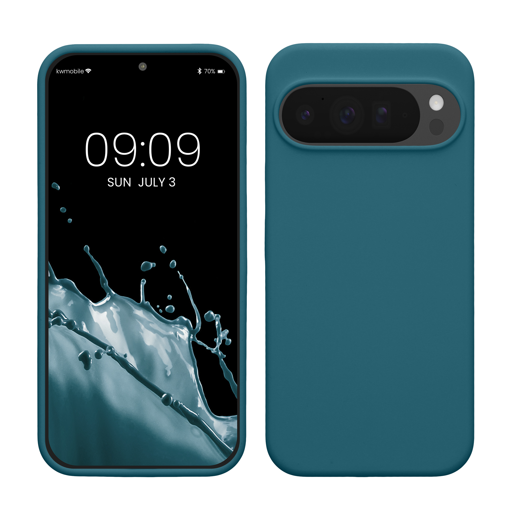 Silikonový kryt kwmobile pro Google Pixel 10 Pro XL - matná petrolejová