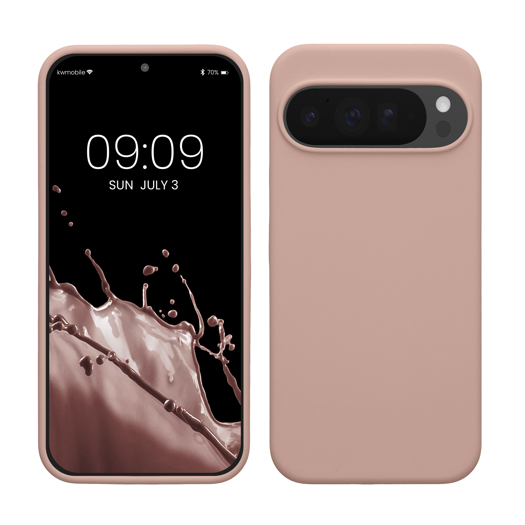Silikonový kryt kwmobile pro Google Pixel 10 Pro XL - matná starorůžová