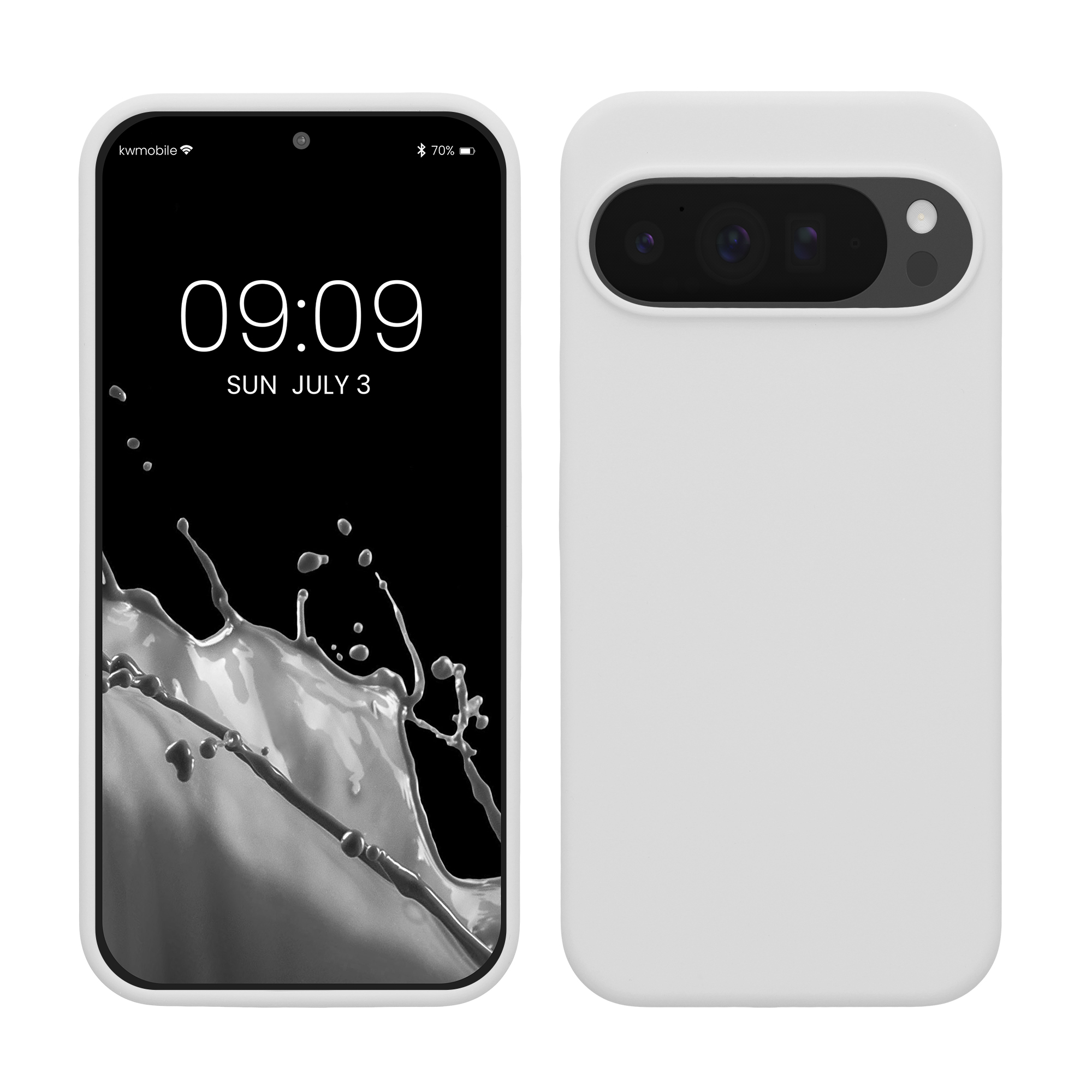 Silikonový kryt kwmobile pro Google Pixel 10 Pro XL - matná bílá