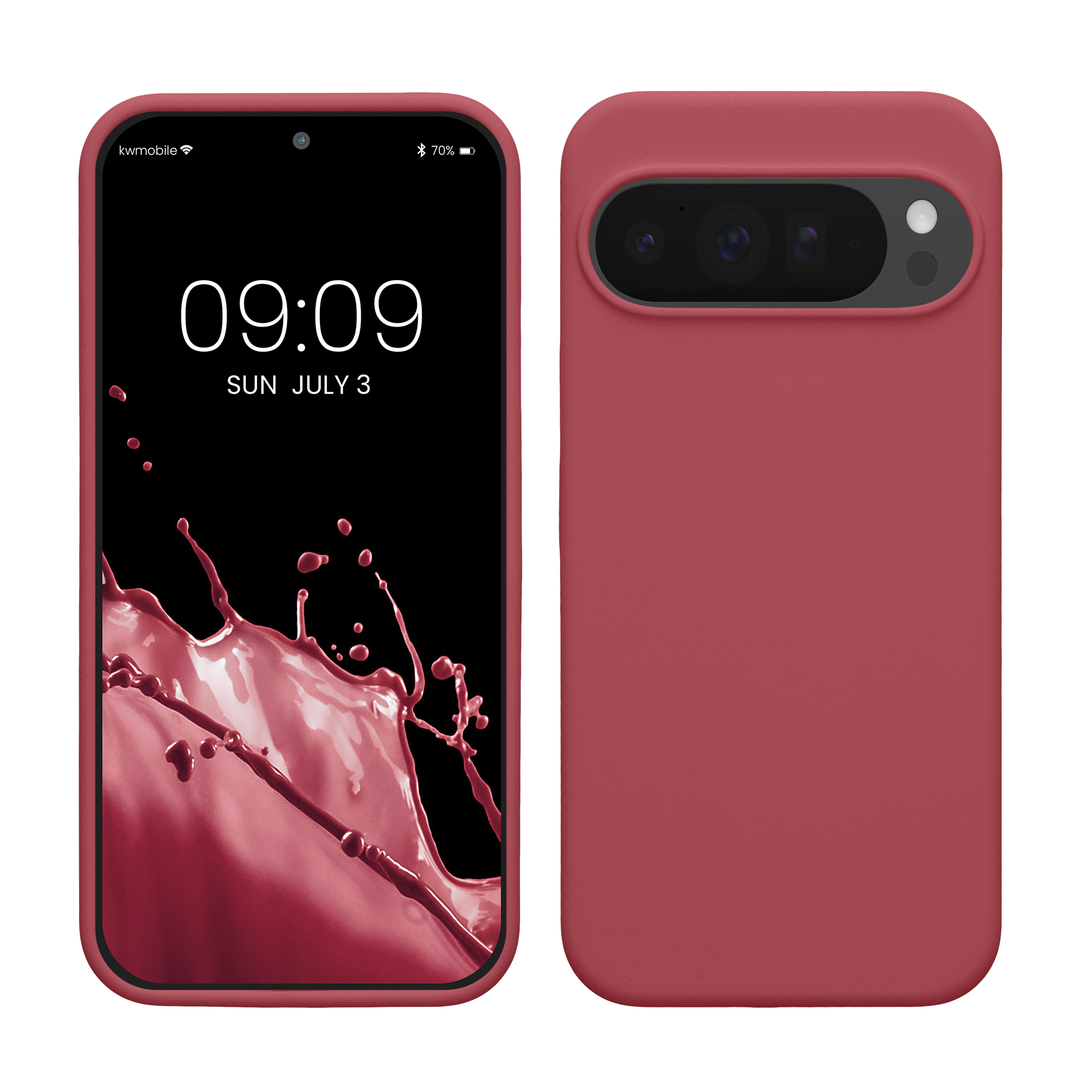 Silikonový kryt kwmobile pro Google Pixel 10 Pro XL - tmavě růžová