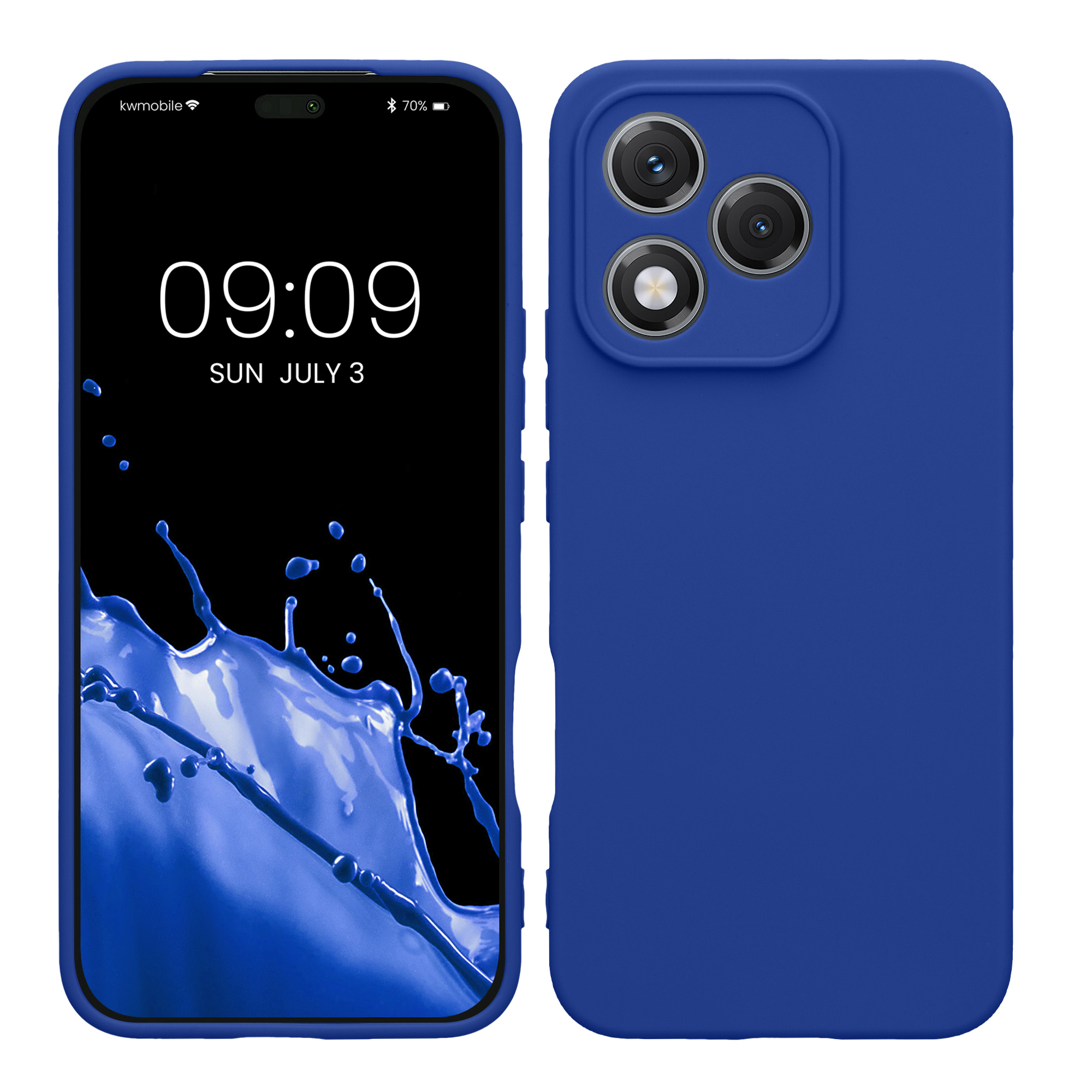 Pouzdro pro HONOR 400 Lite kwmobile tenké TPU - baltská modrá