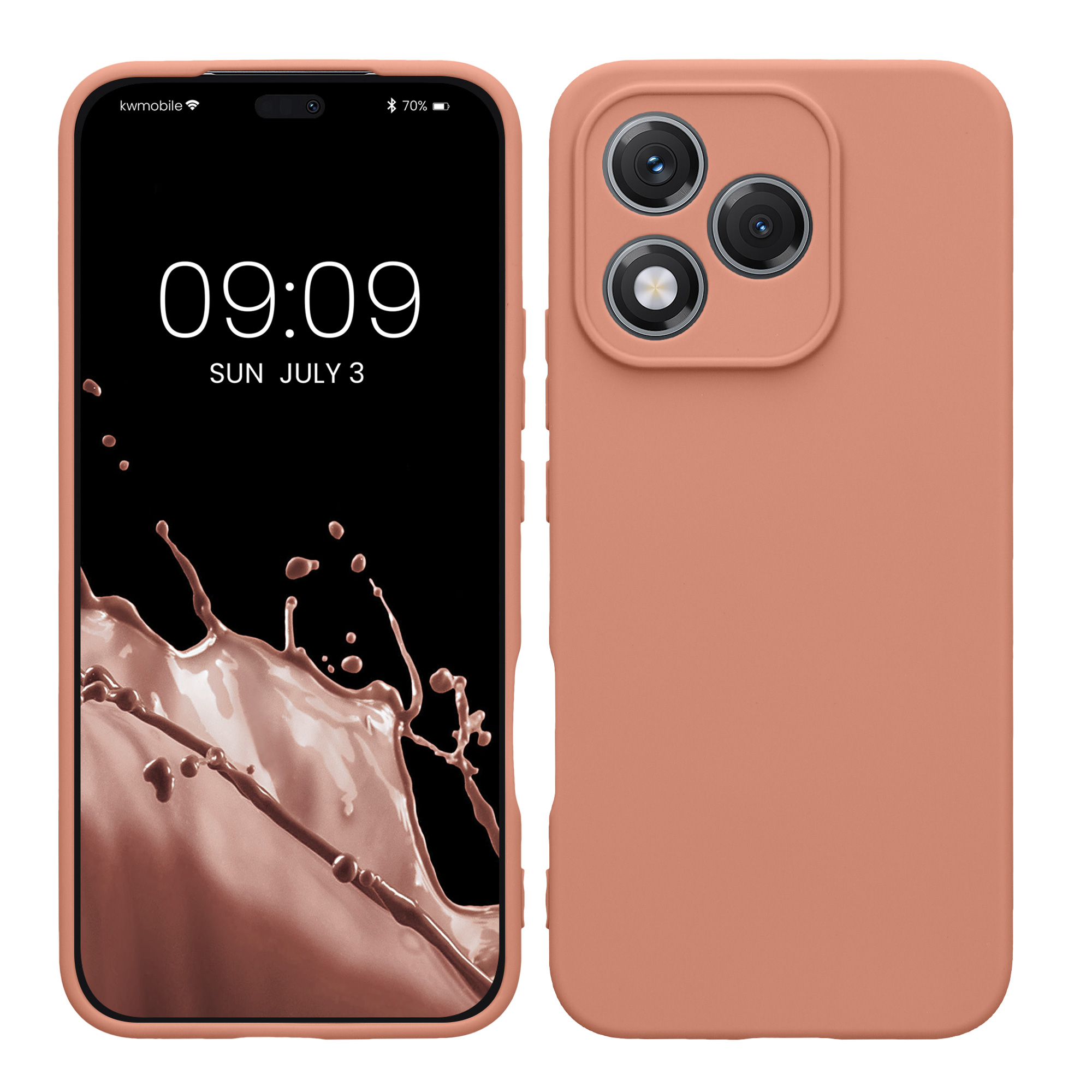 Pouzdro pro HONOR 400 Lite kwmobile tenké TPU - zimní růže