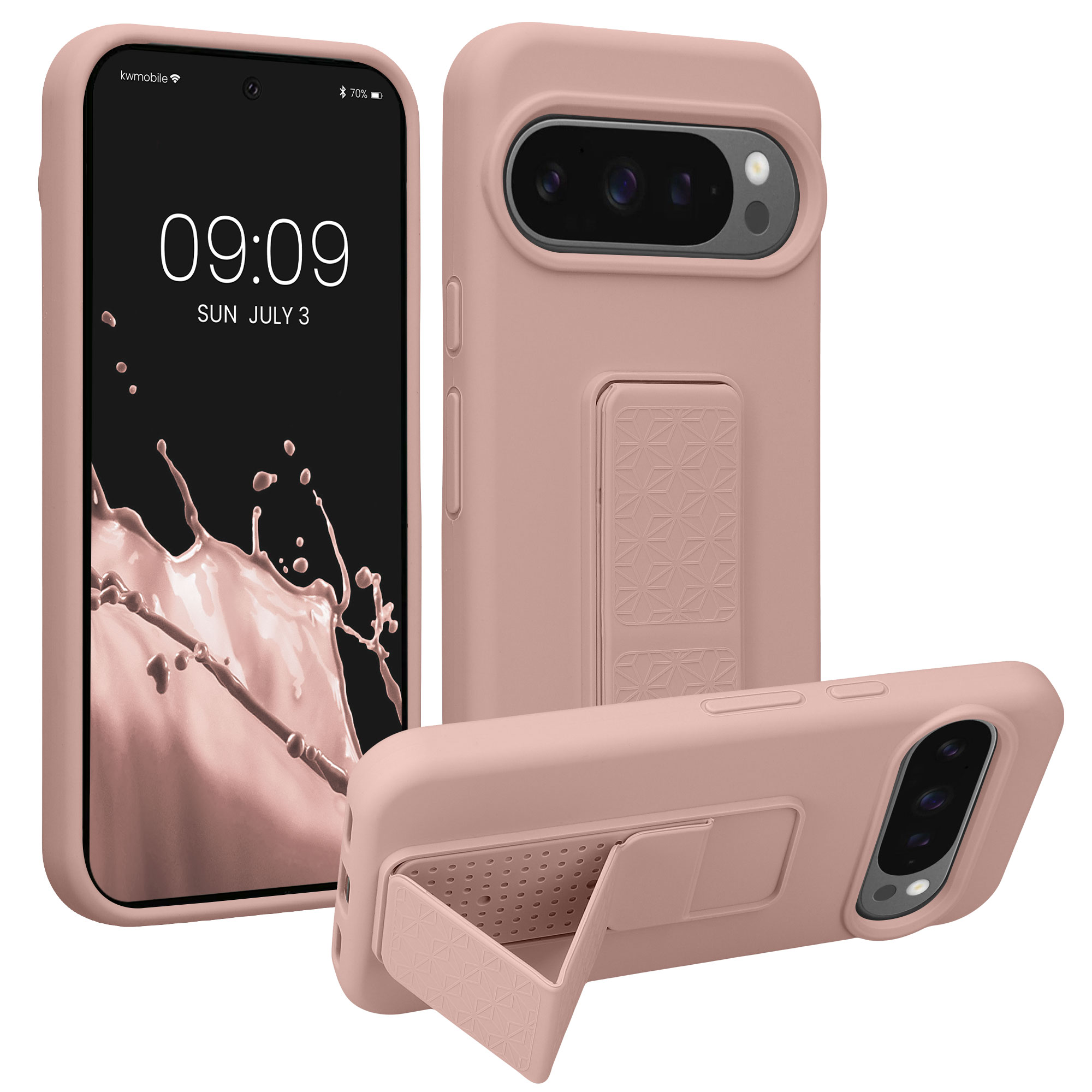 Silikonový kryt kwmobile pro Google Pixel 10 / Pixel 10 Pro - pudrově růžová