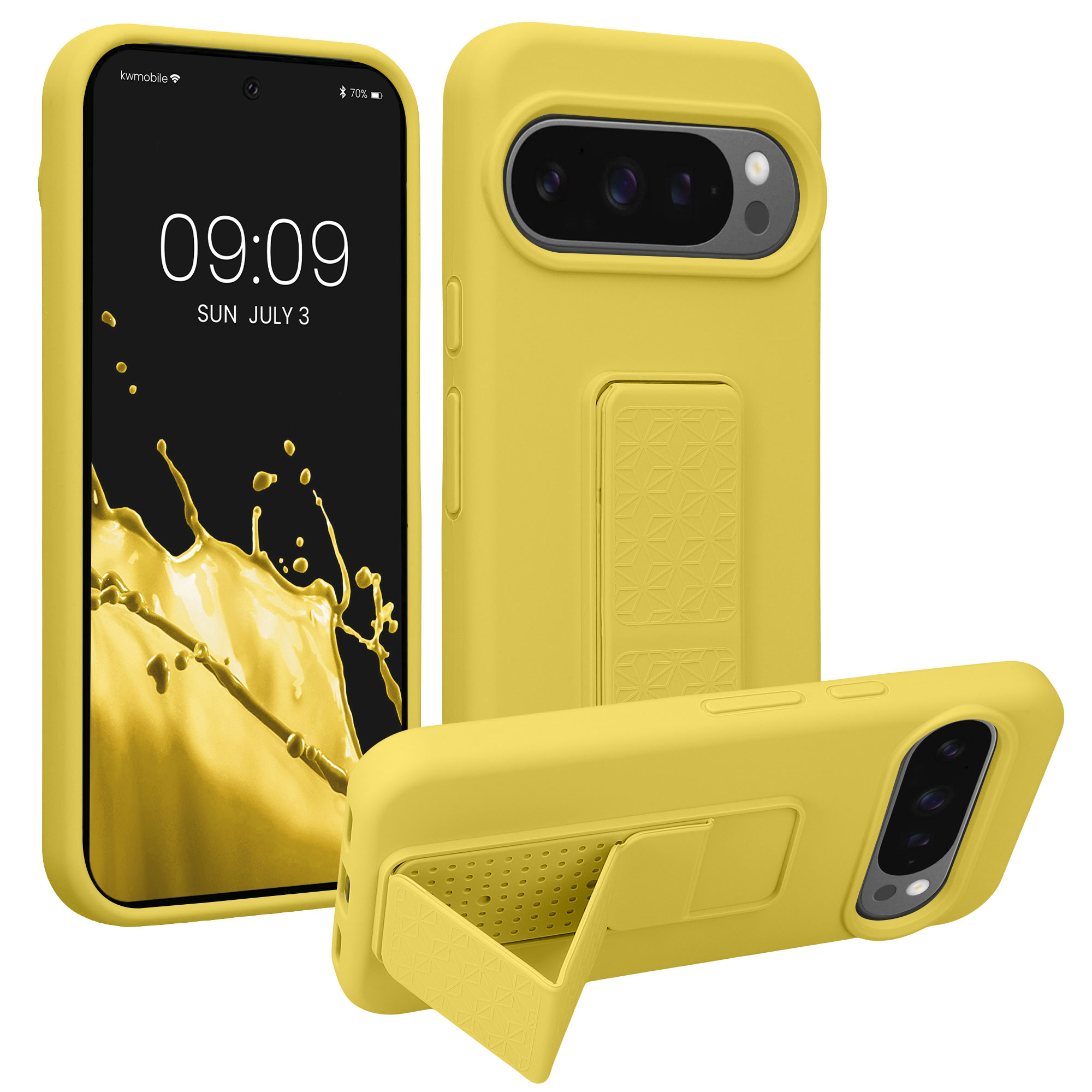 Kryt na mobil Google Pixel 10 / Pixel 10 Pro kwmobile - zářivě žlutá
