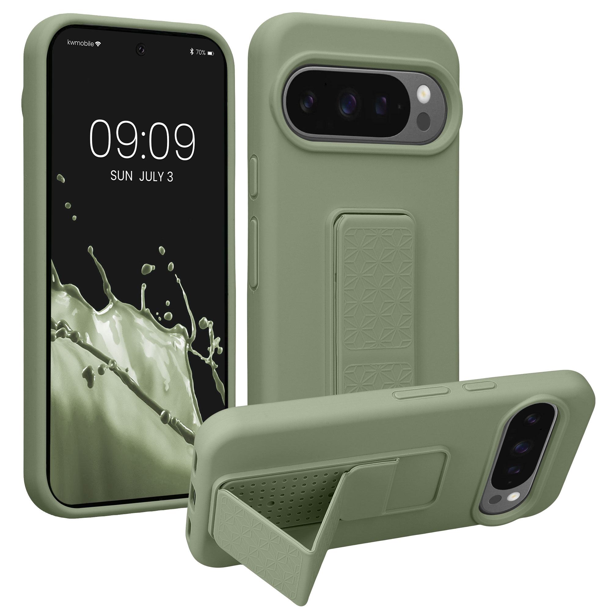 Kryt na mobil Google Pixel 10 / Pixel 10 Pro kwmobile - šedozelená