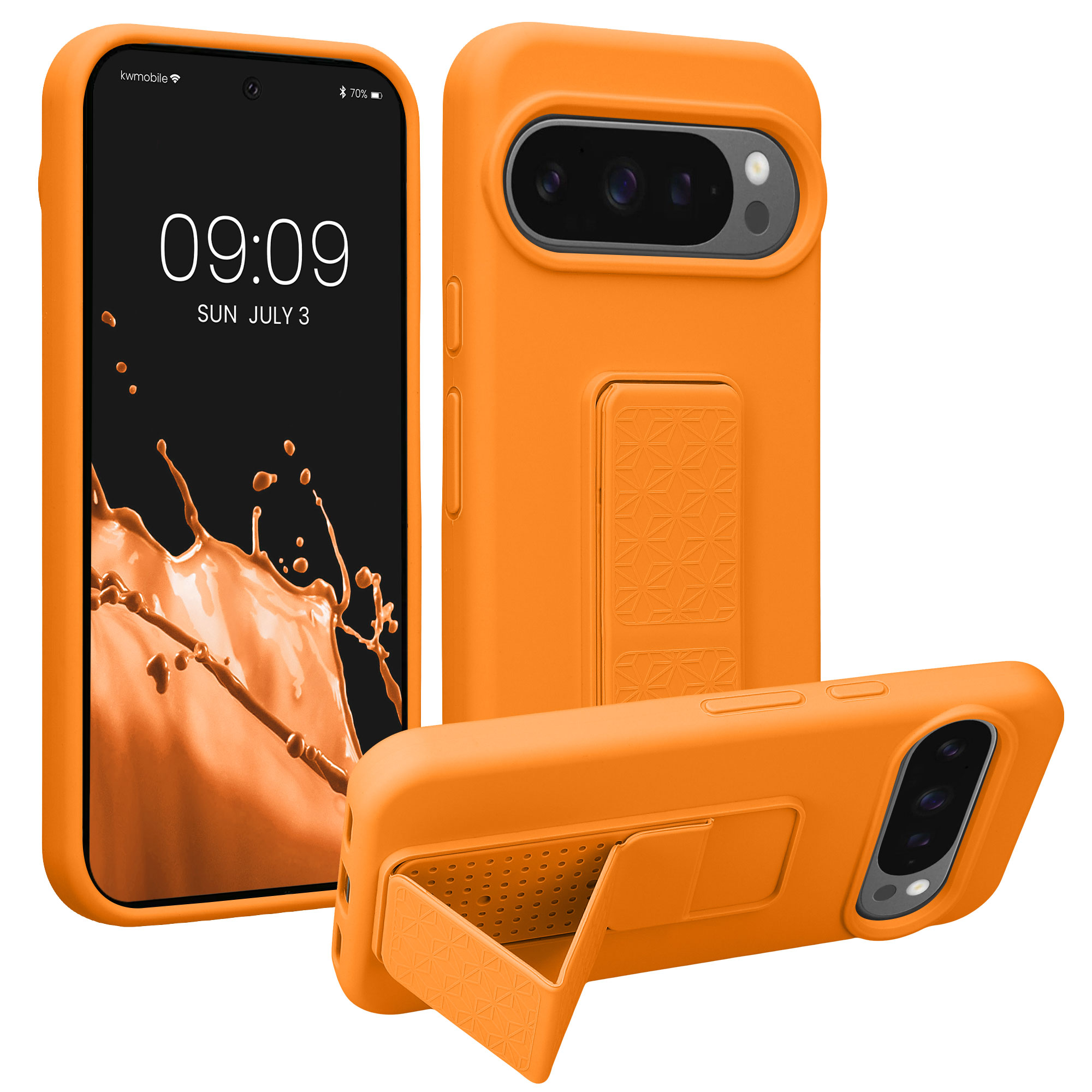 Silikonový kryt kwmobile pro Google Pixel 10 / Pixel 10 Pro - ovocně oranžová