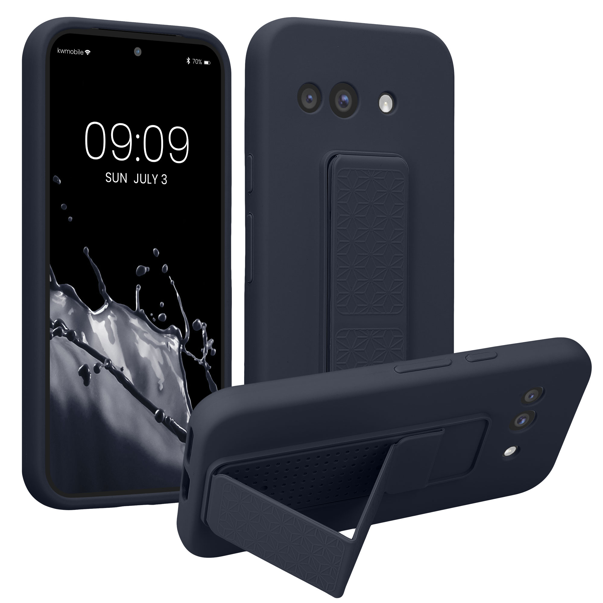 Silikonový kryt kwmobile pro Google Pixel 9a - borůvková