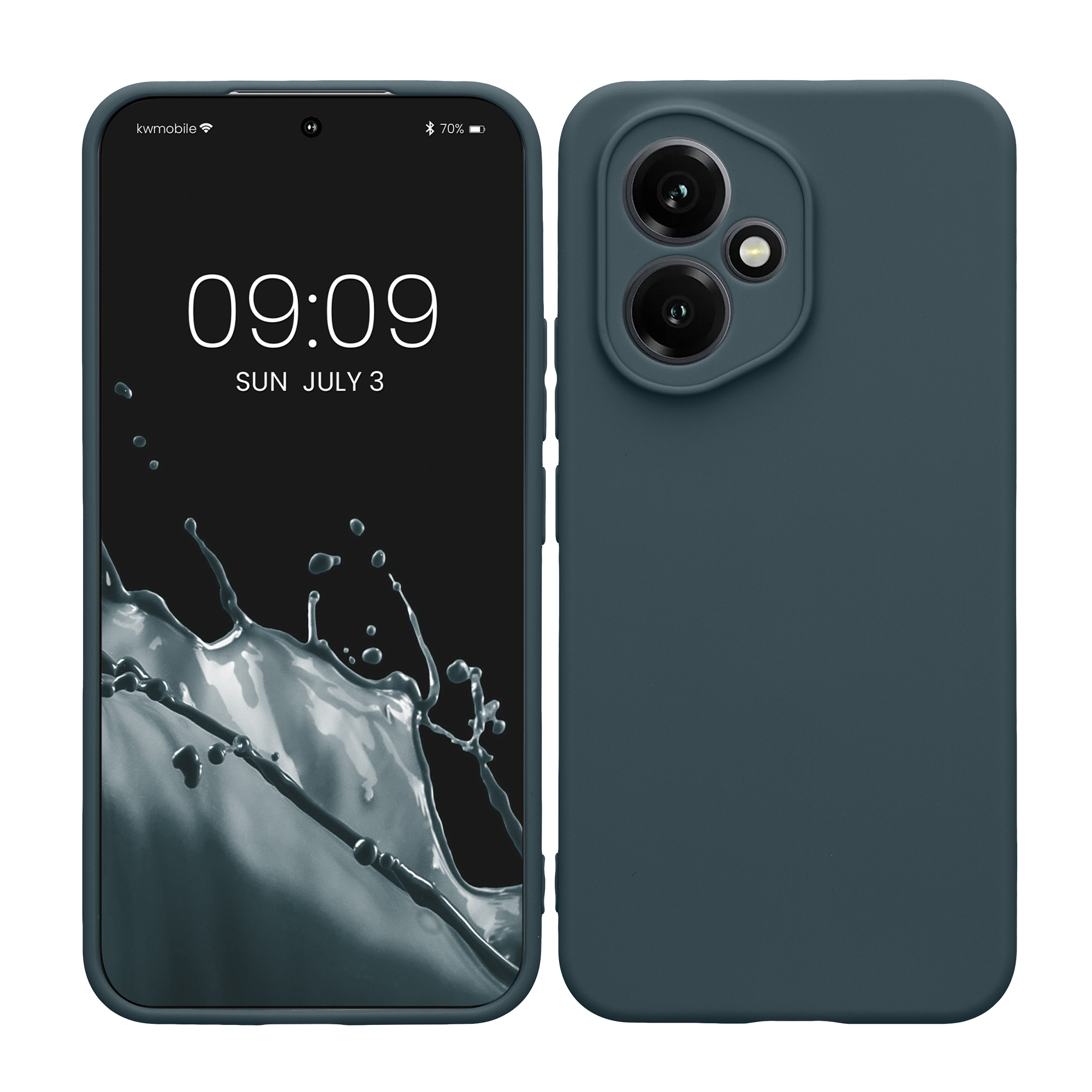 Kryt na mobil HONOR 400 kwmobile TPU tmavě šedá