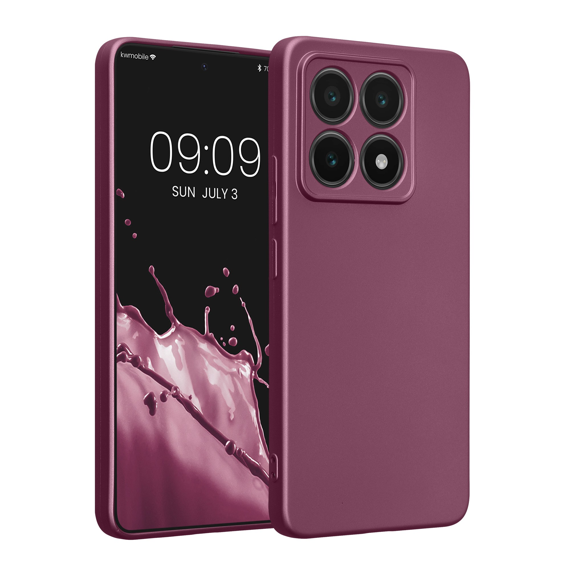 Kryt na mobil Xiaomi 14T kwmobile Metallic TPU metalická levandulová