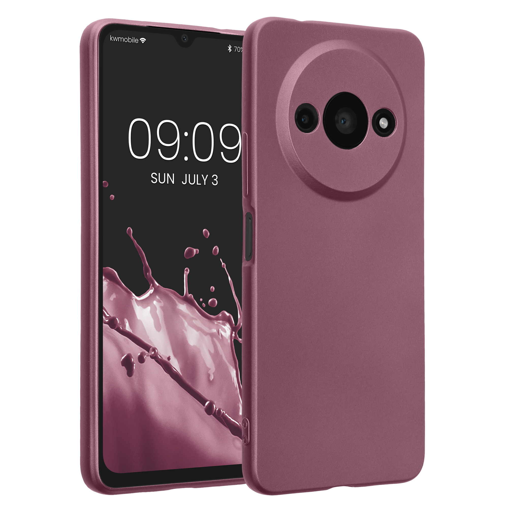 Kryt Xiaomi Redmi A3 metalický TPU levandulová kwmobile