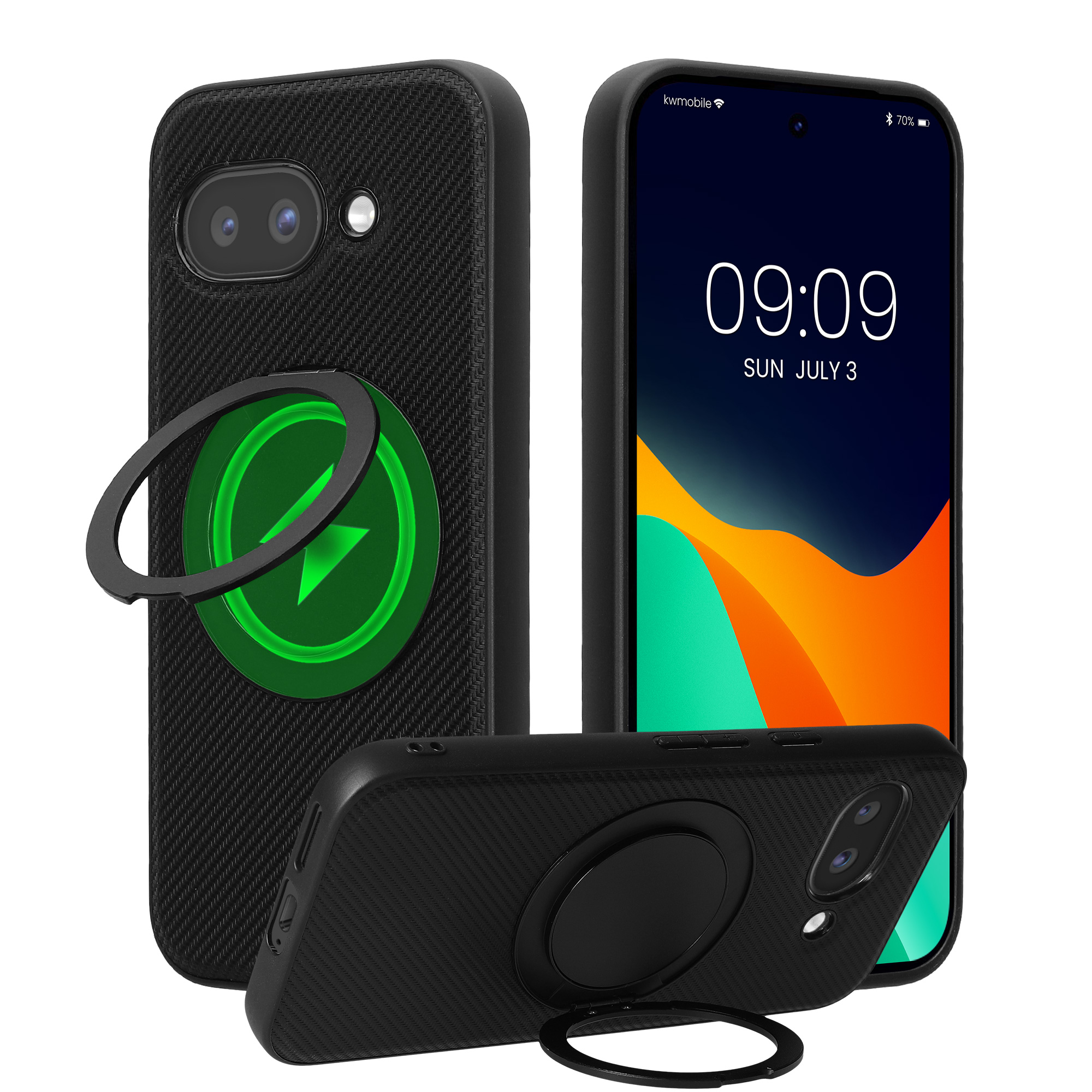MagSafe kryt kwmobile pro Google Pixel 9a - černá