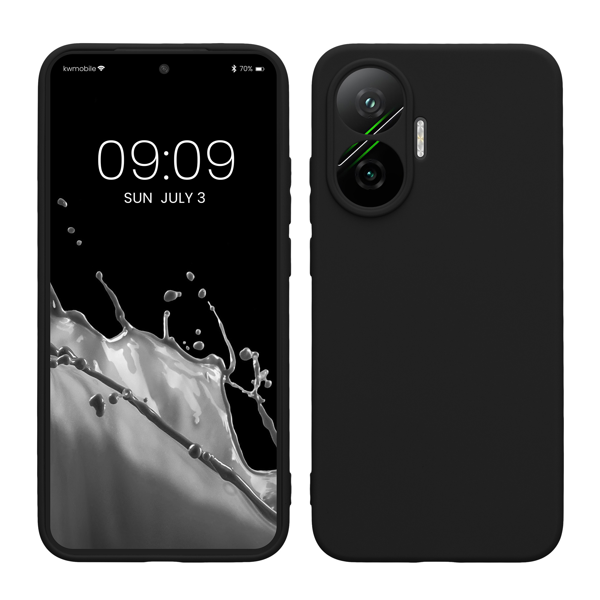 Pouzdro pro Xiaomi Poco F7 kwmobile tenké TPU - matná černá
