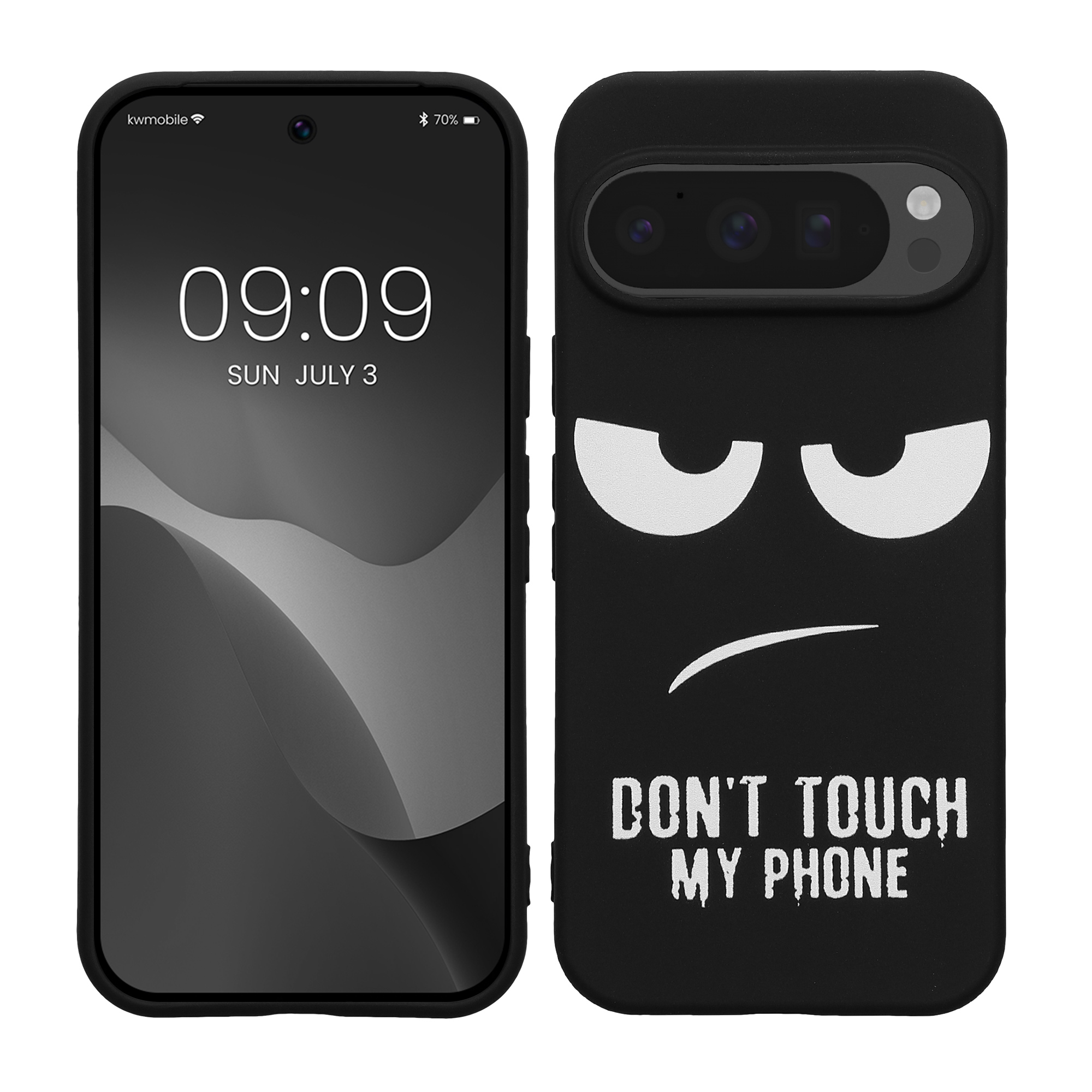 Silikonový kryt kwmobile pro Google Pixel 10 Pro - bílá / černá