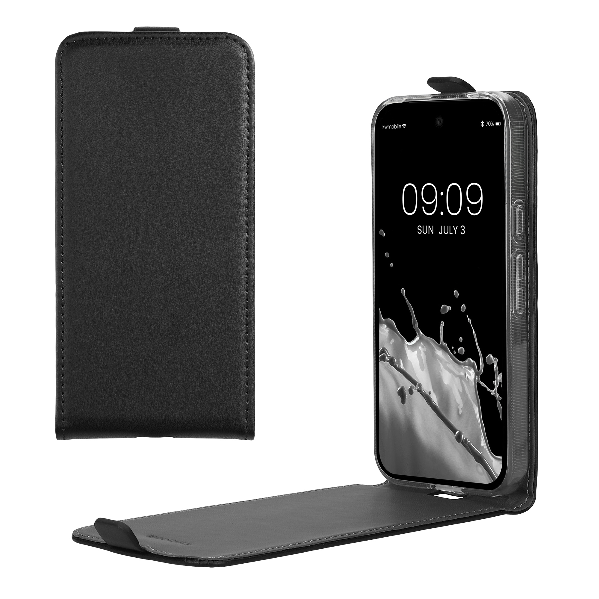 Flipové pouzdro kwmobile pro Google Pixel 9a - černá