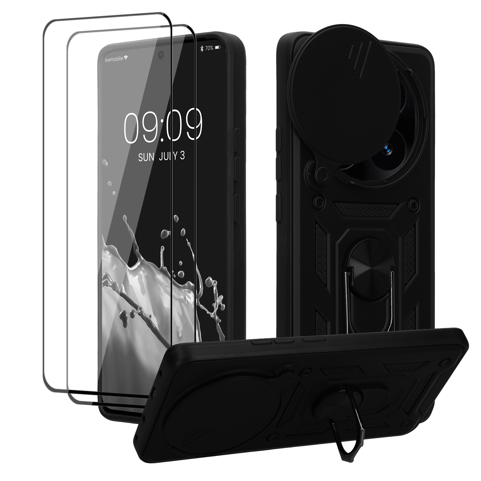 Ochranná fólie Xiaomi Redmi Note 14 Pro 5G čirá kwmobile sada 2 ks