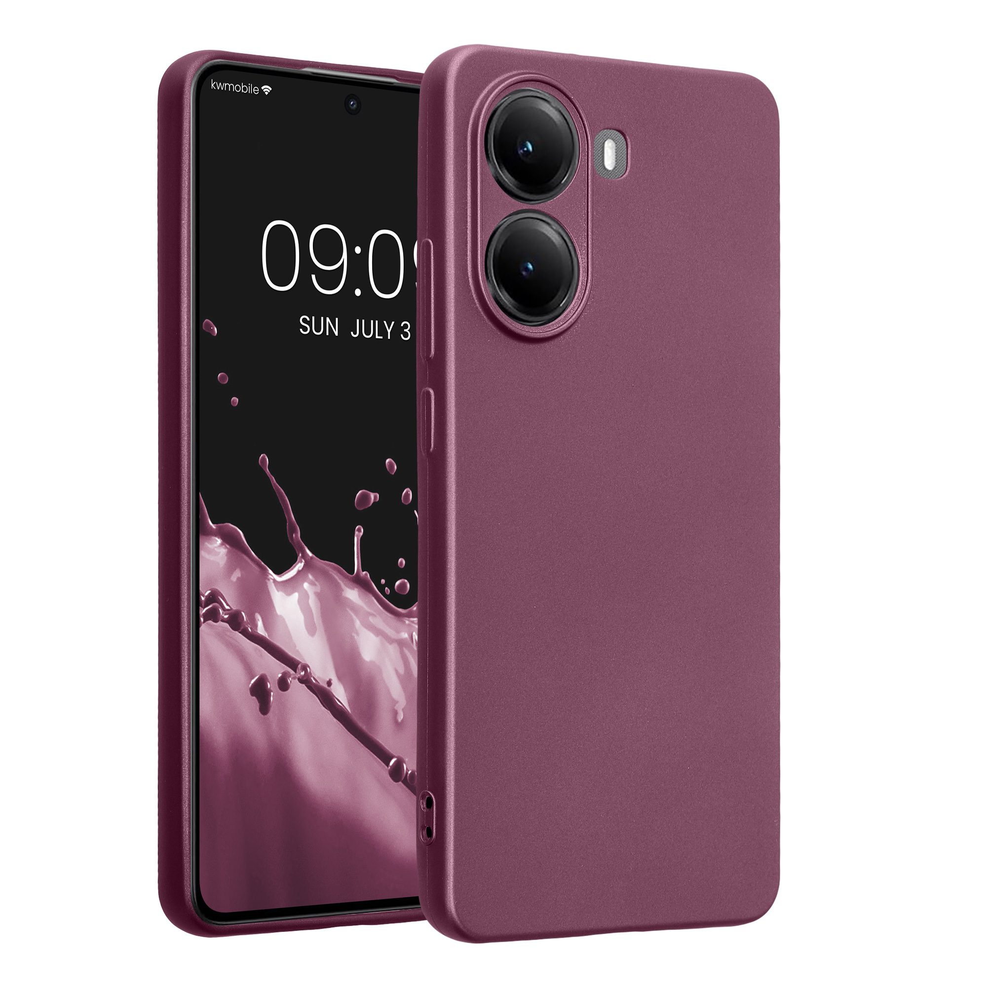 Pouzdro pro Xiaomi Poco X7 Pro 5G kwmobile metalické TPU - metalická levandulová