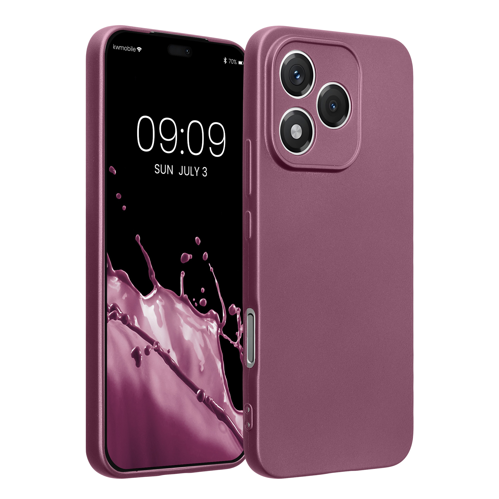 Pouzdro pro HONOR 400 Lite kwmobile metalické TPU - metalická levandulová