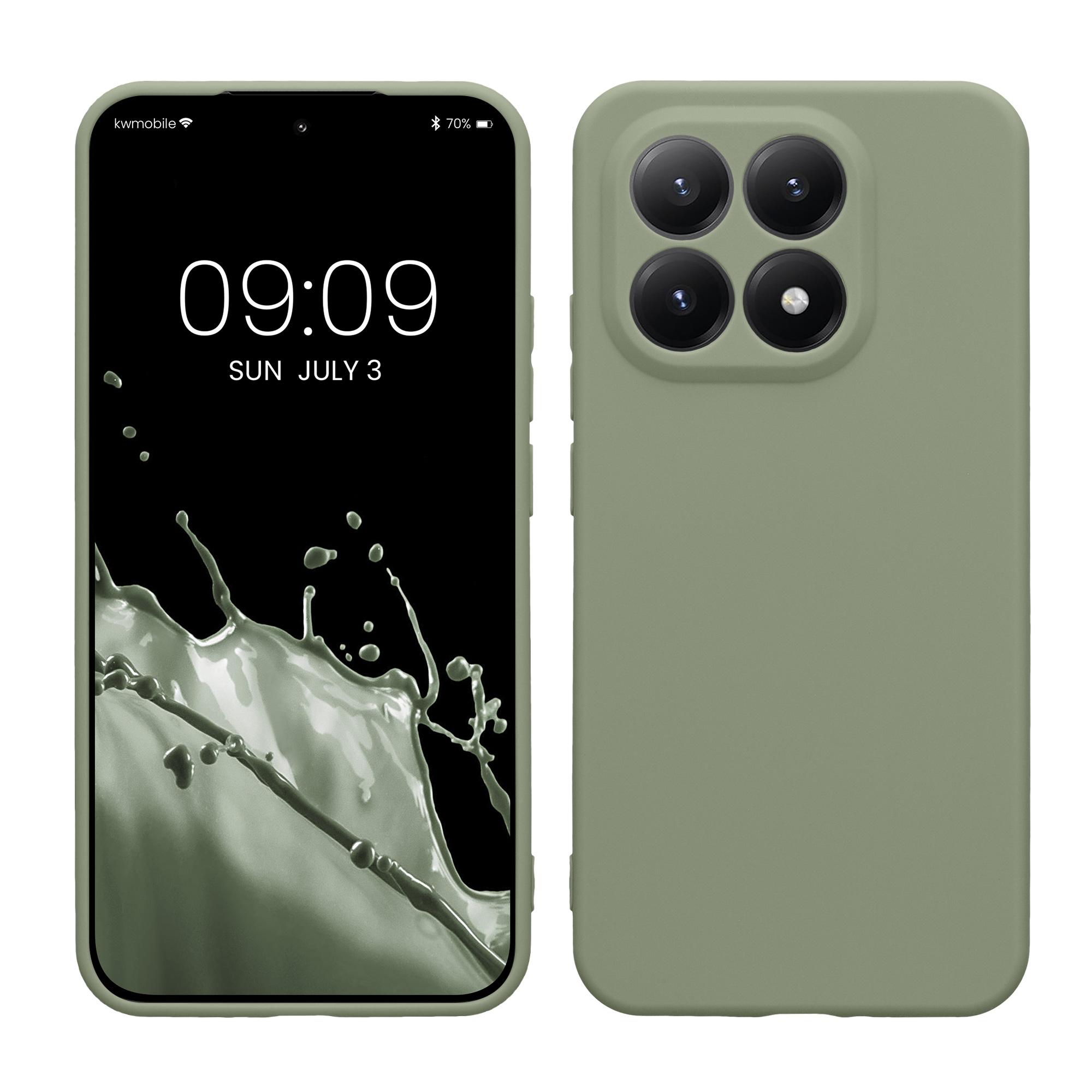 Kryt na mobil Xiaomi 15T kwmobile šedozelený