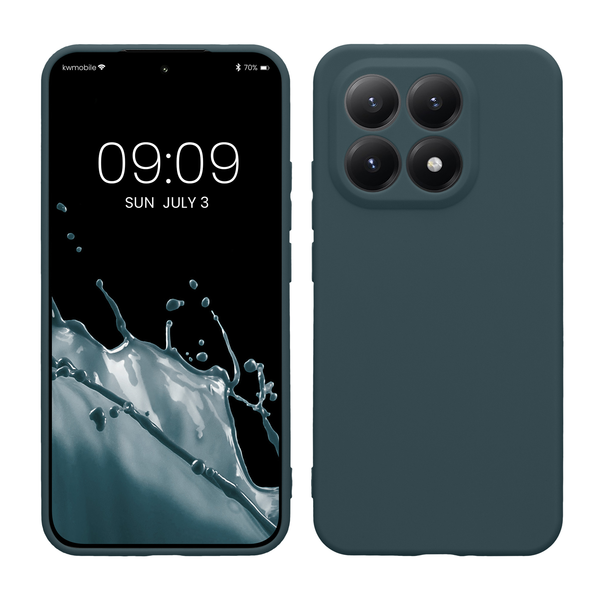 Kryt na mobil Xiaomi 15T kwmobile Soft Matte tmavě břidlicová
