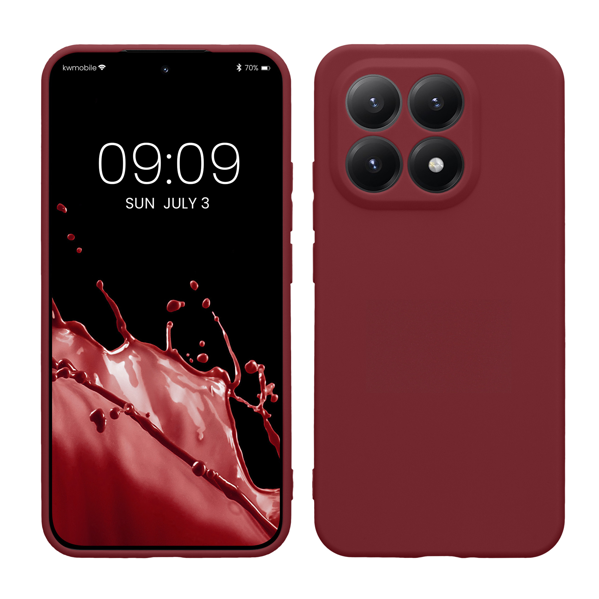 Pouzdro pro Xiaomi 15T kwmobile tenké TPU - vínově fialová
